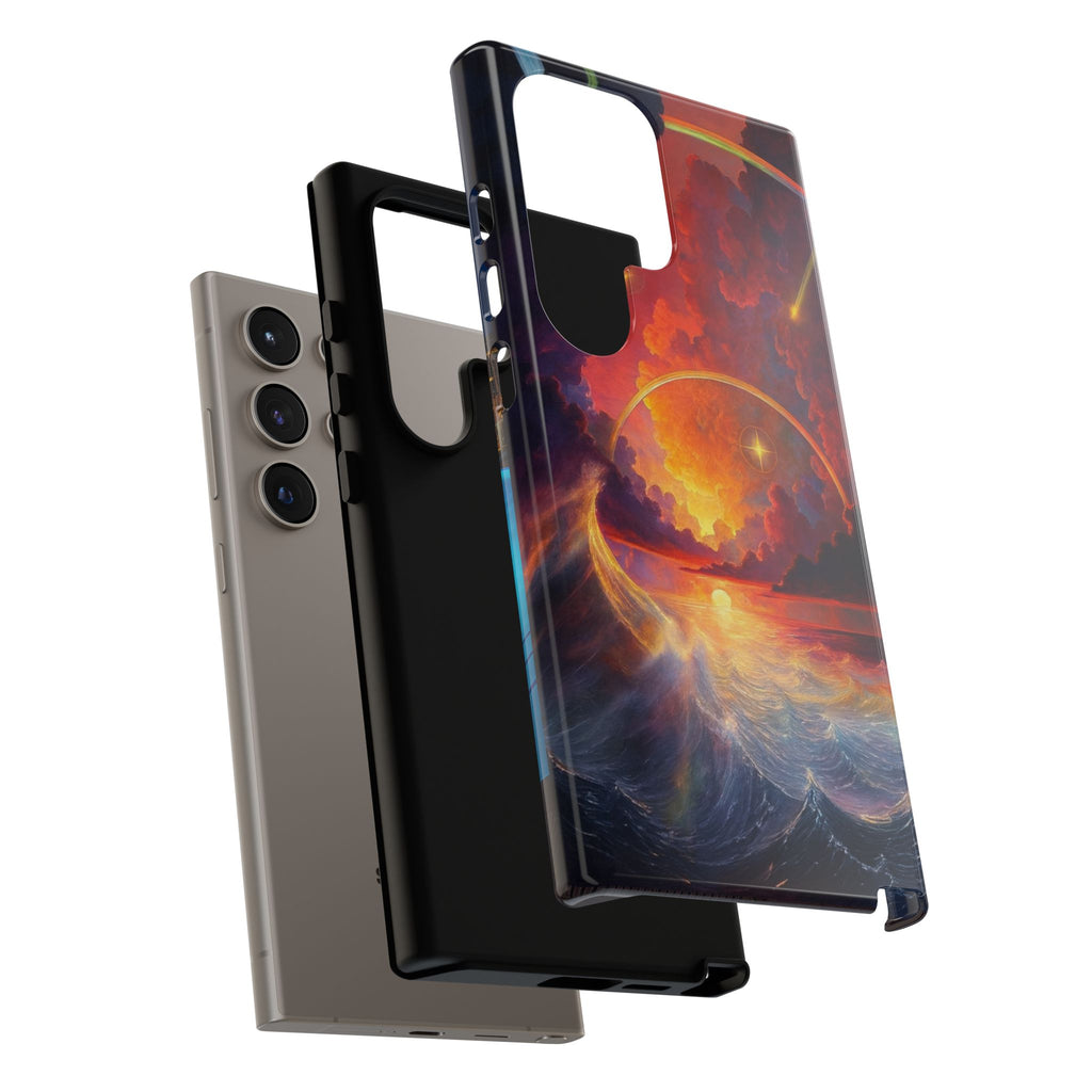 "Celestial Tides" – Printed Tough Phone Case
