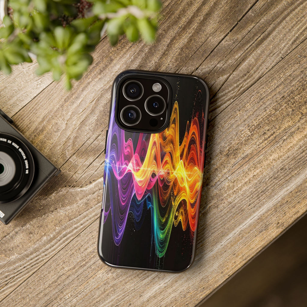 Resonant Spectrum: Digital Sound Wave Visualization, Chromatic Energy Flow - L’Art Suprême Phone Case
