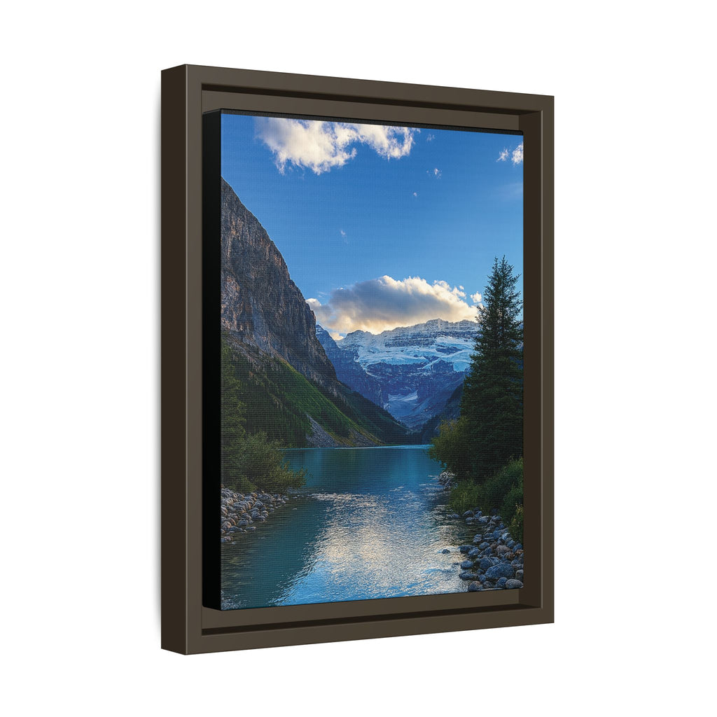 "Glacial Serenity" – Framed Canvas Print