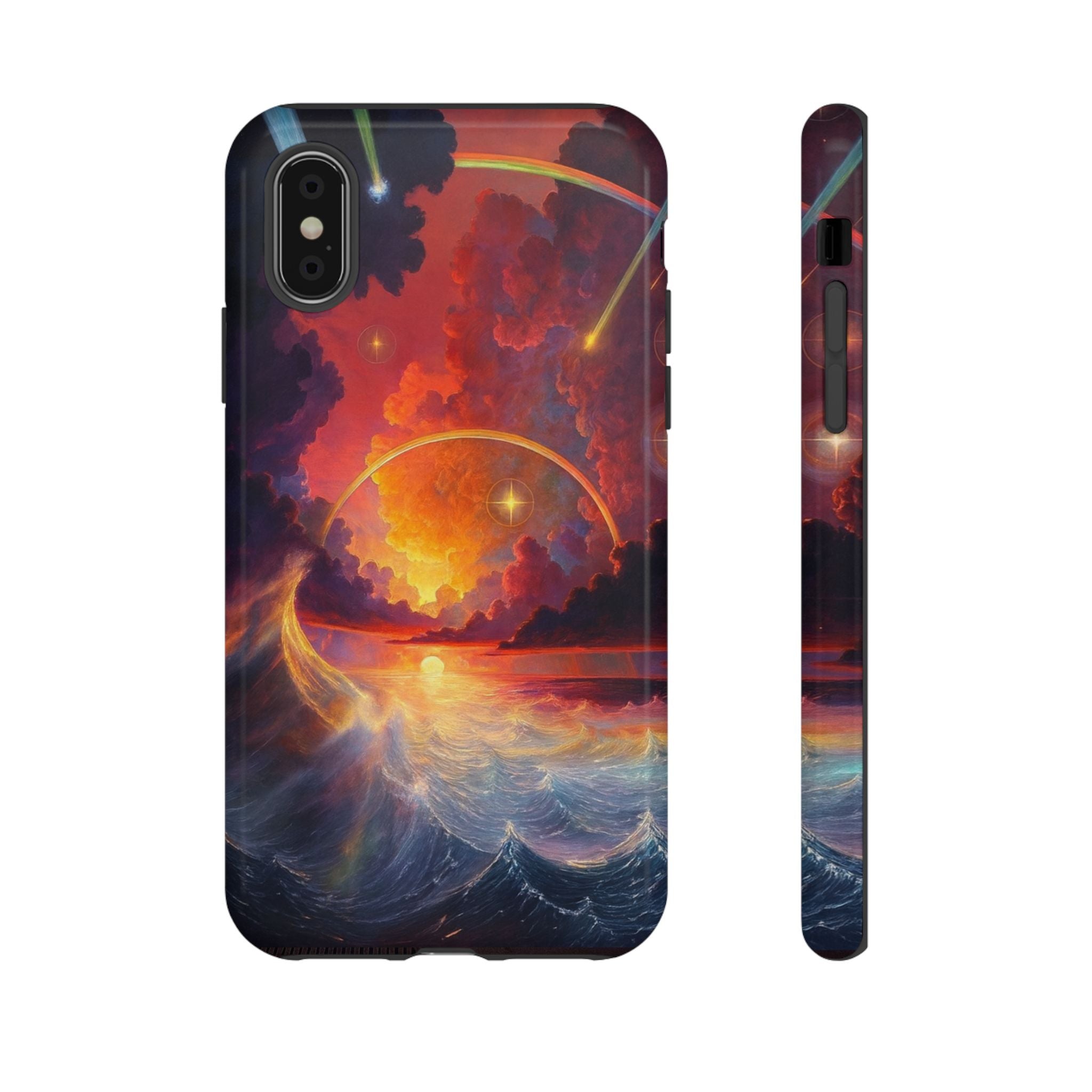 "Celestial Tides" – Printed Tough Phone Case