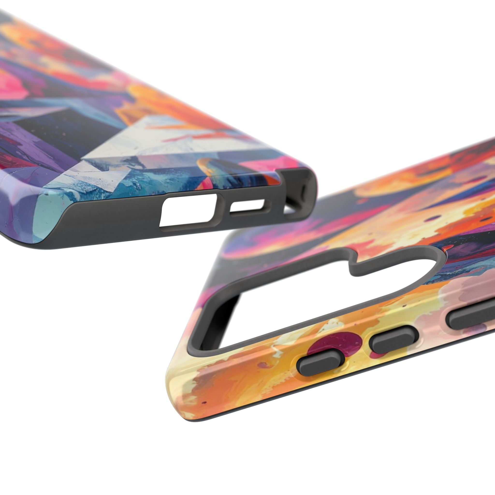 Cosmic Geometrica: Floating Spheres of Abstraction, Digital Dreamscape Dimensions - L’Art Suprême Phone Case