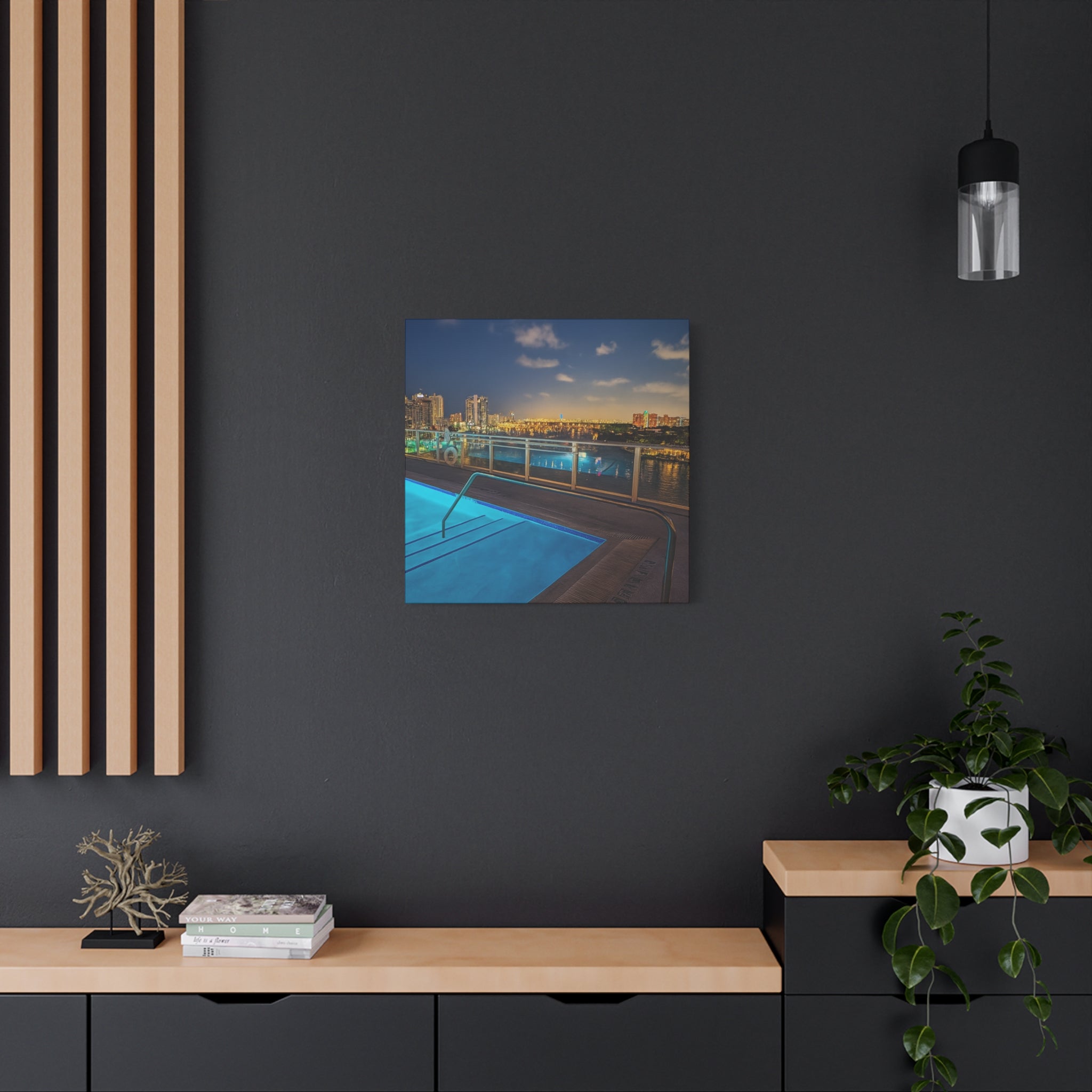 "Skyline Reflections" – Luxe Canvas Print