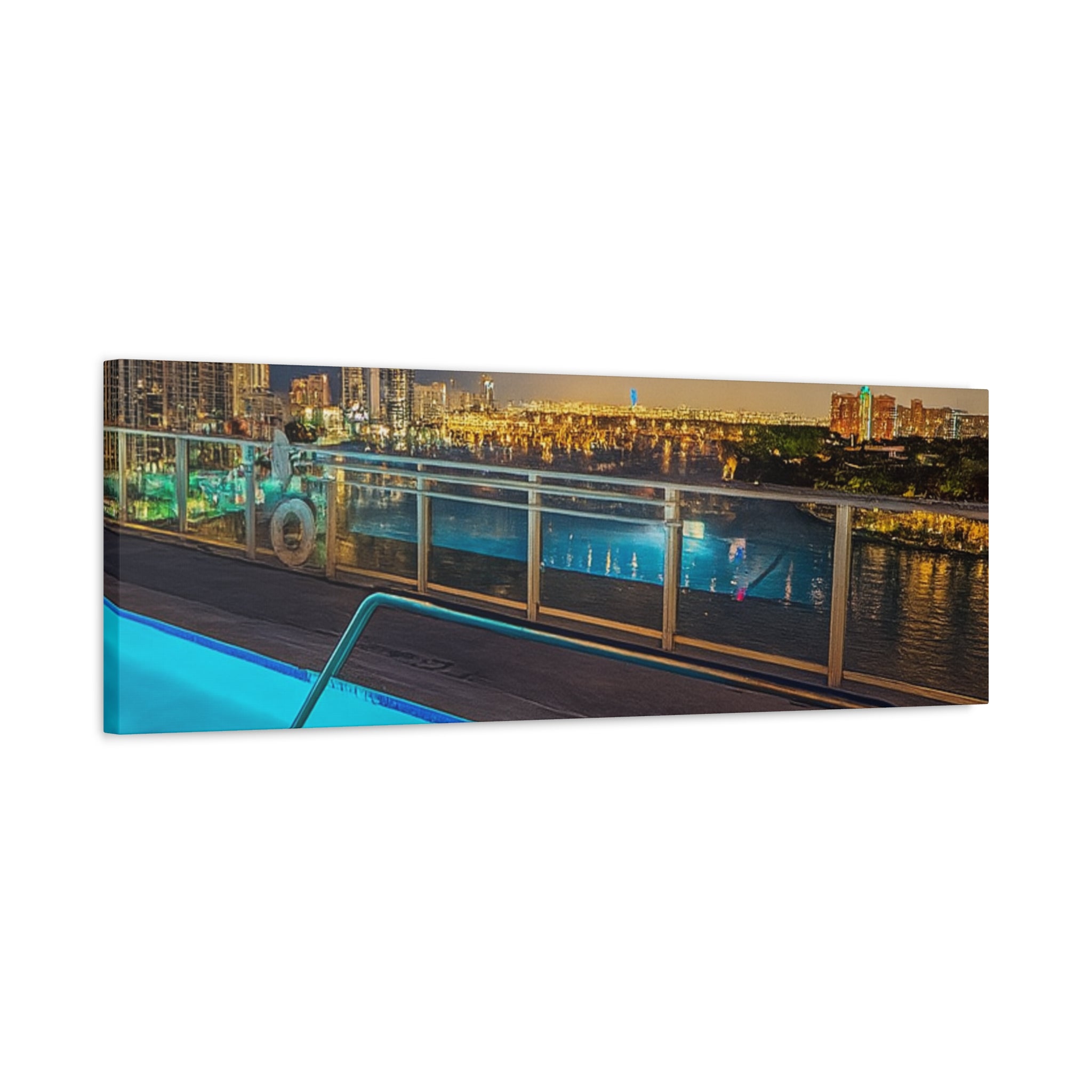 "Skyline Reflections" – Luxe Canvas Print