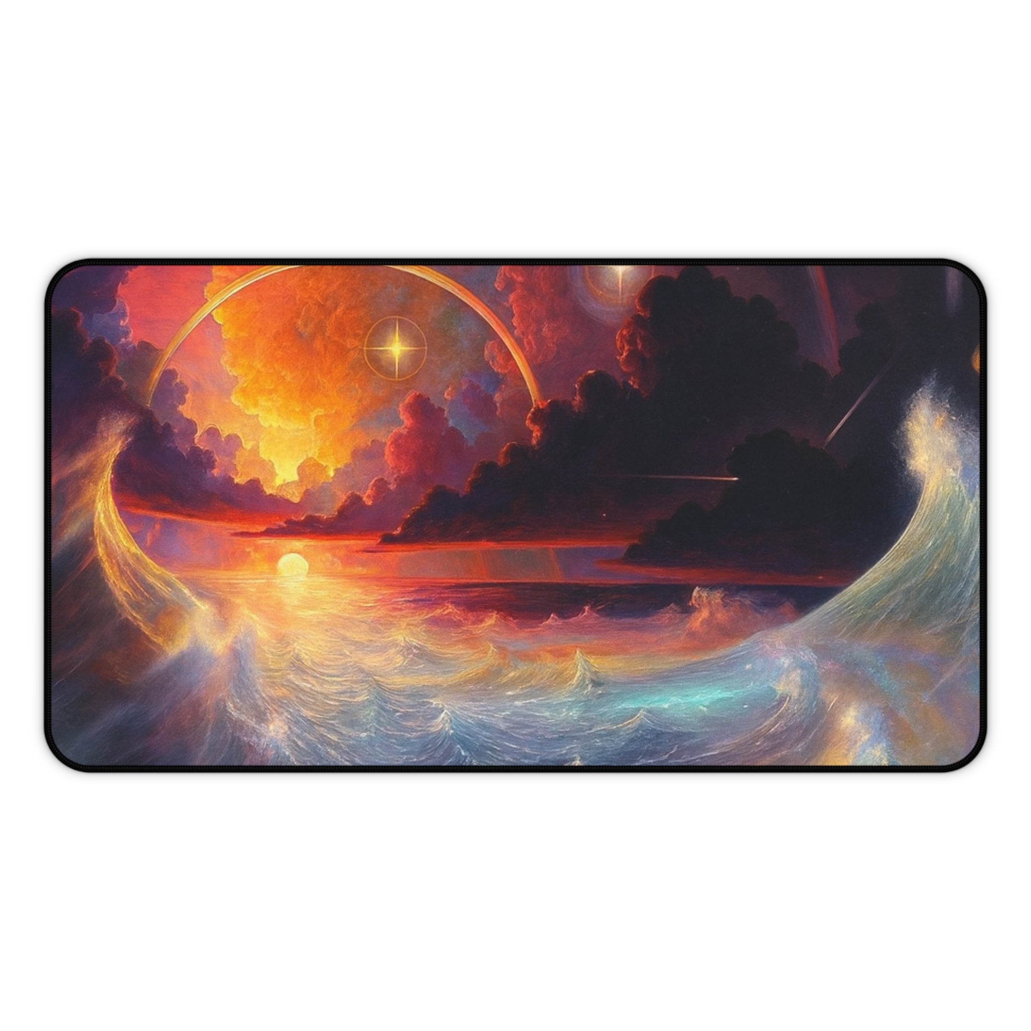 "Celestial Tides" – Premium Desk Mat