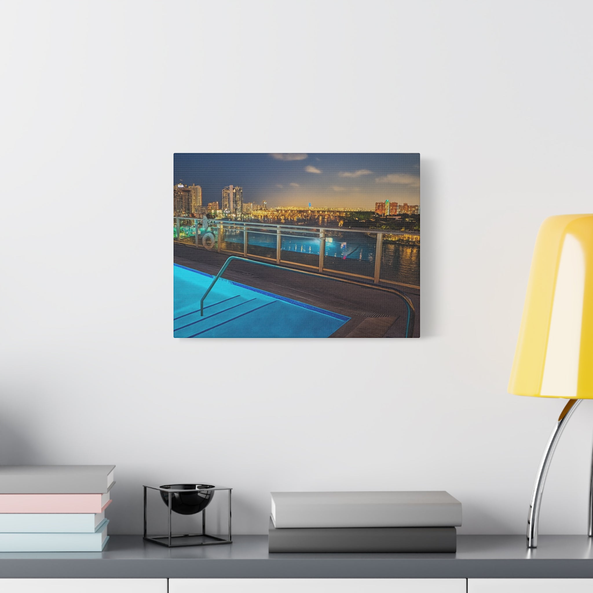 "Skyline Reflections" – Luxe Canvas Print