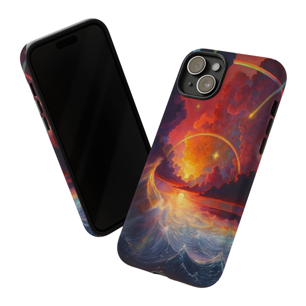 "Celestial Tides" – Printed Tough Phone Case
