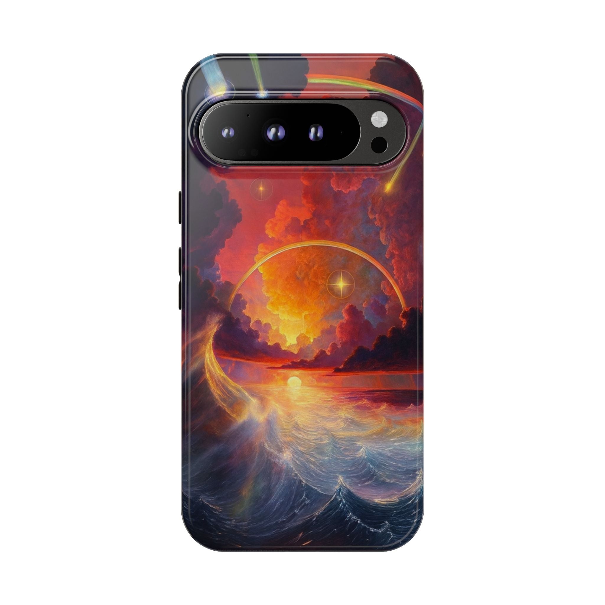 "Celestial Tides" – Printed Tough Phone Case
