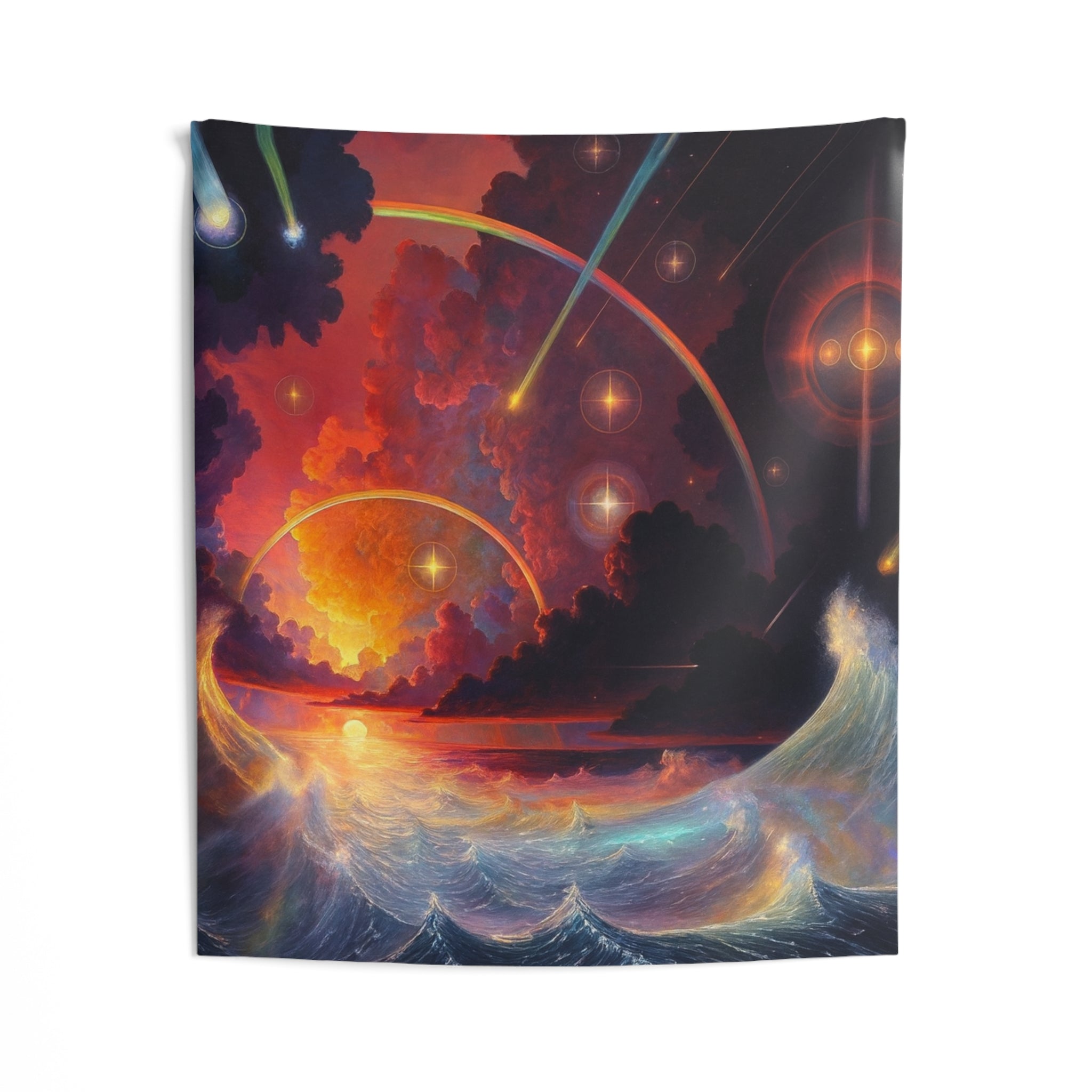 "Celestial Tides" – Cosmic Wall Tapestry