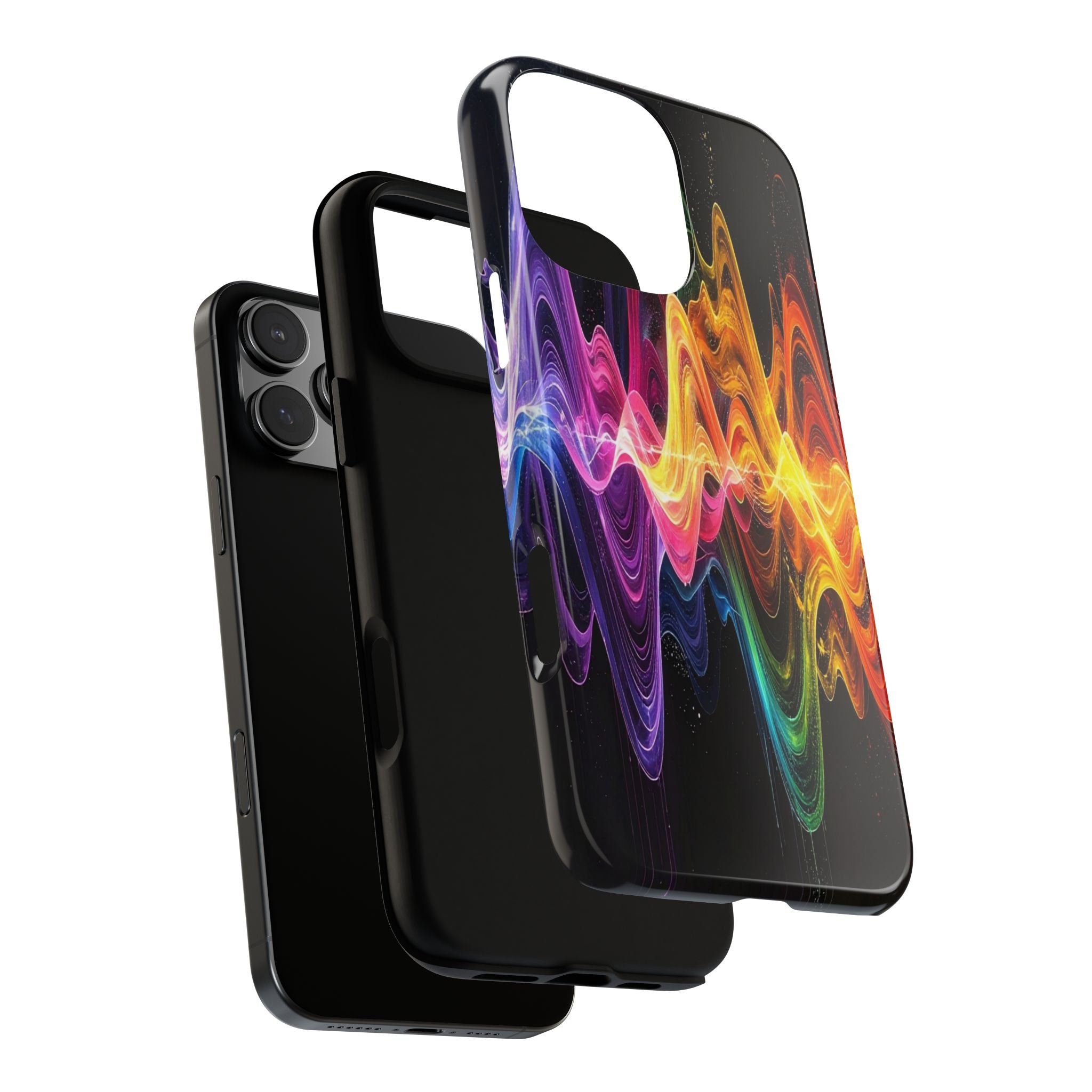 Resonant Spectrum: Digital Sound Wave Visualization, Chromatic Energy Flow - L’Art Suprême Phone Case