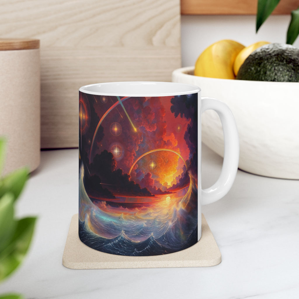"Celestial Tides" – Ceramic Mug
