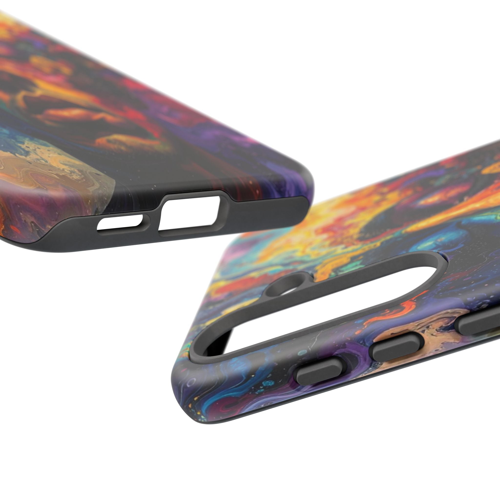 Psyche Unbound: Chromatic Consciousness, Digital Portrait Exploration - L’Art Suprême Phone Case