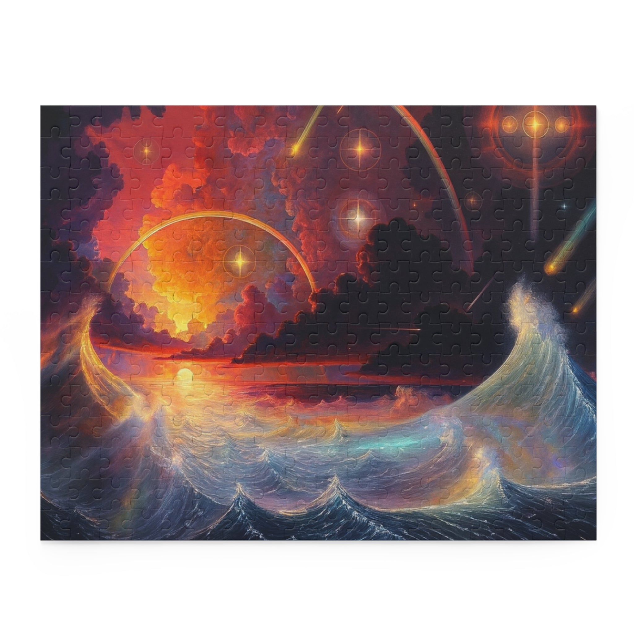 “Celestial Tides” – Cosmic Chaos x Ocean Calm Puzzle