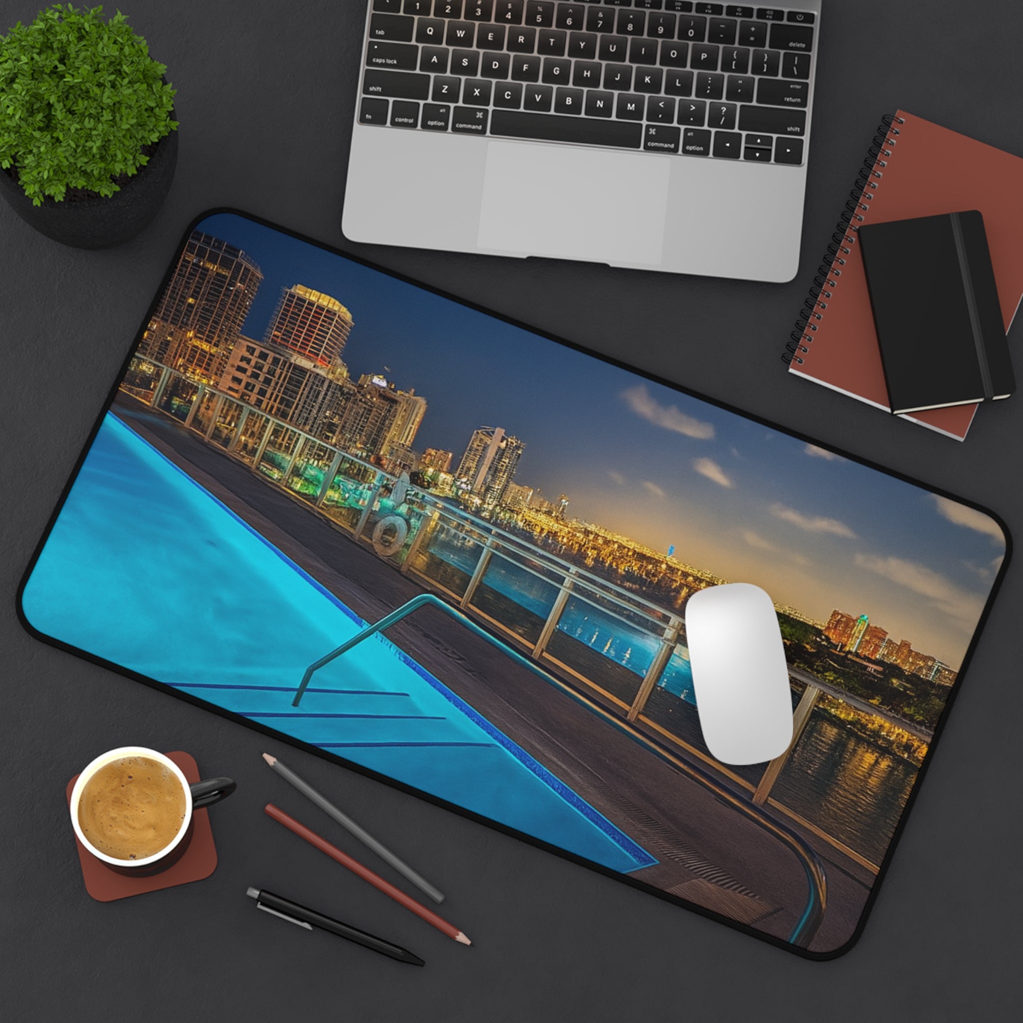 “Skyline Reflections" – Premium Desk Mat