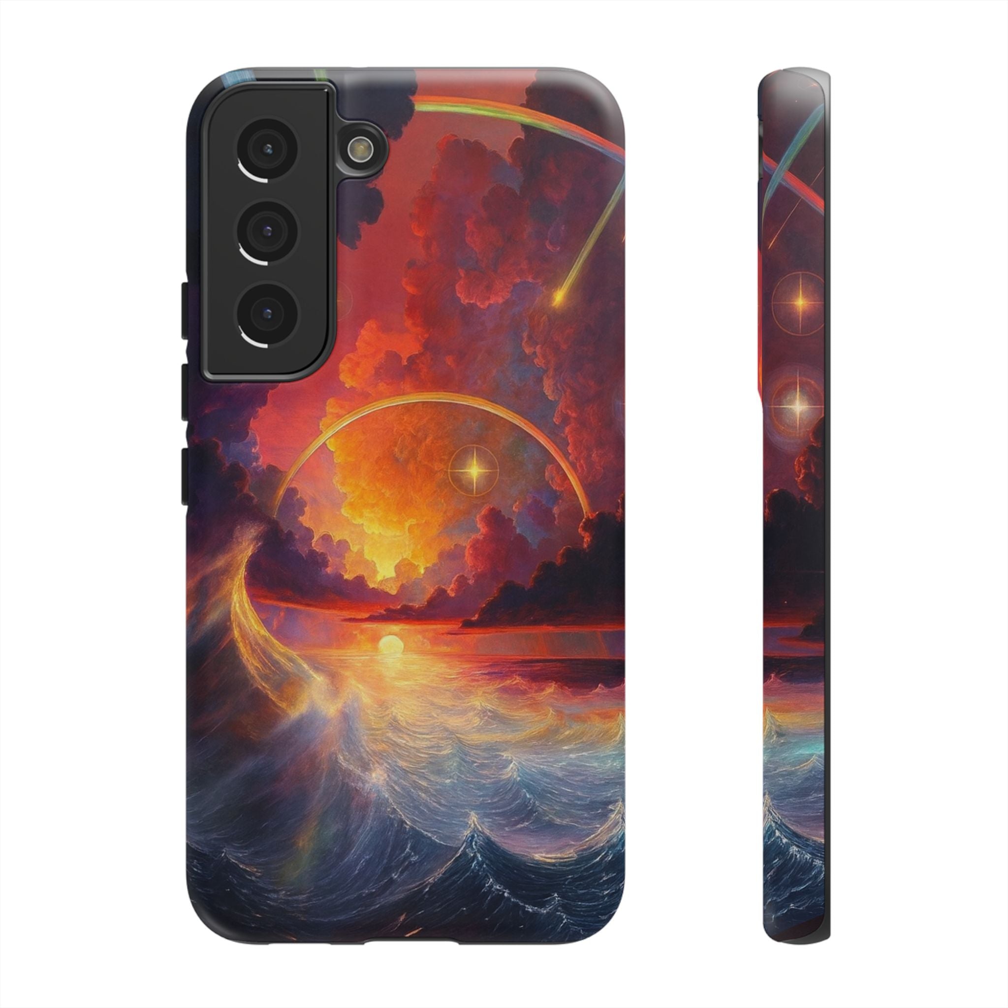 "Celestial Tides" – Printed Tough Phone Case