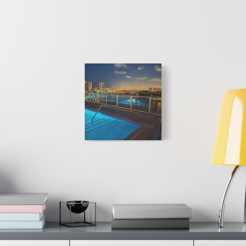 "Skyline Reflections" – Luxe Canvas Print