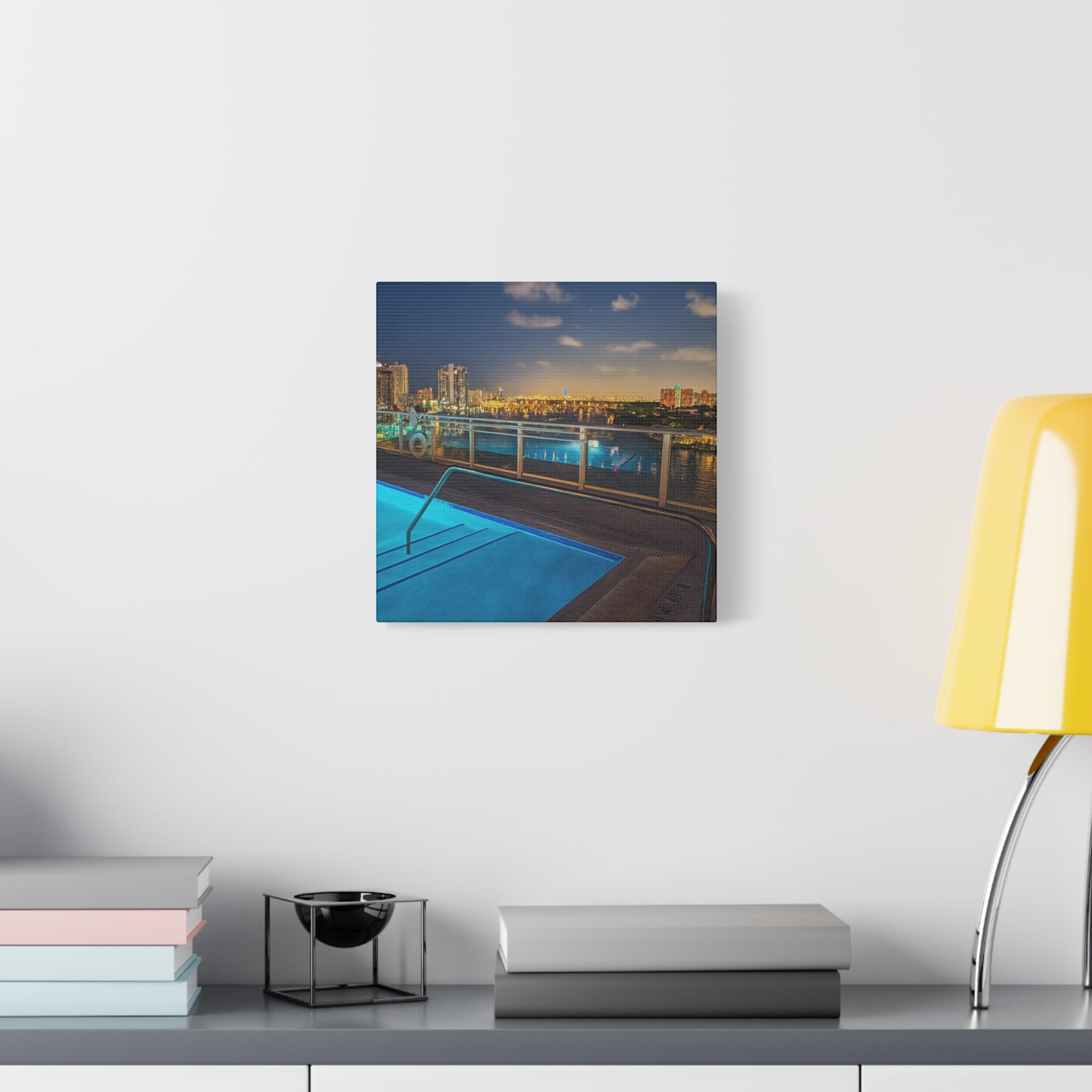 "Skyline Reflections" – Luxe Canvas Print