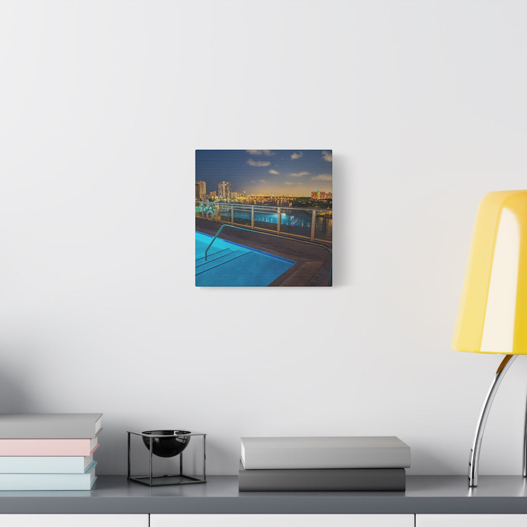 "Skyline Reflections" – Luxe Canvas Print