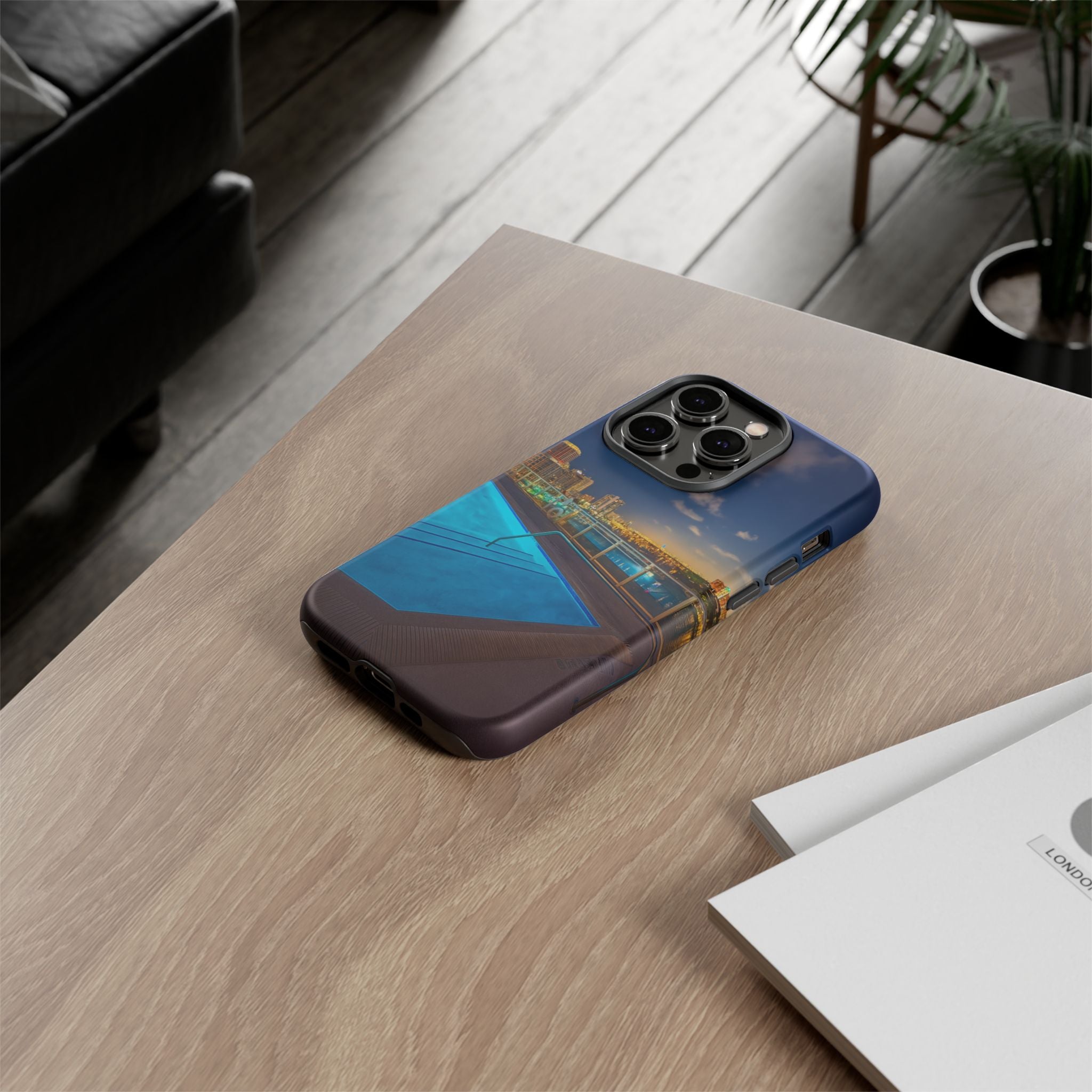 "Skyline Reflections" – Printed Phone Case