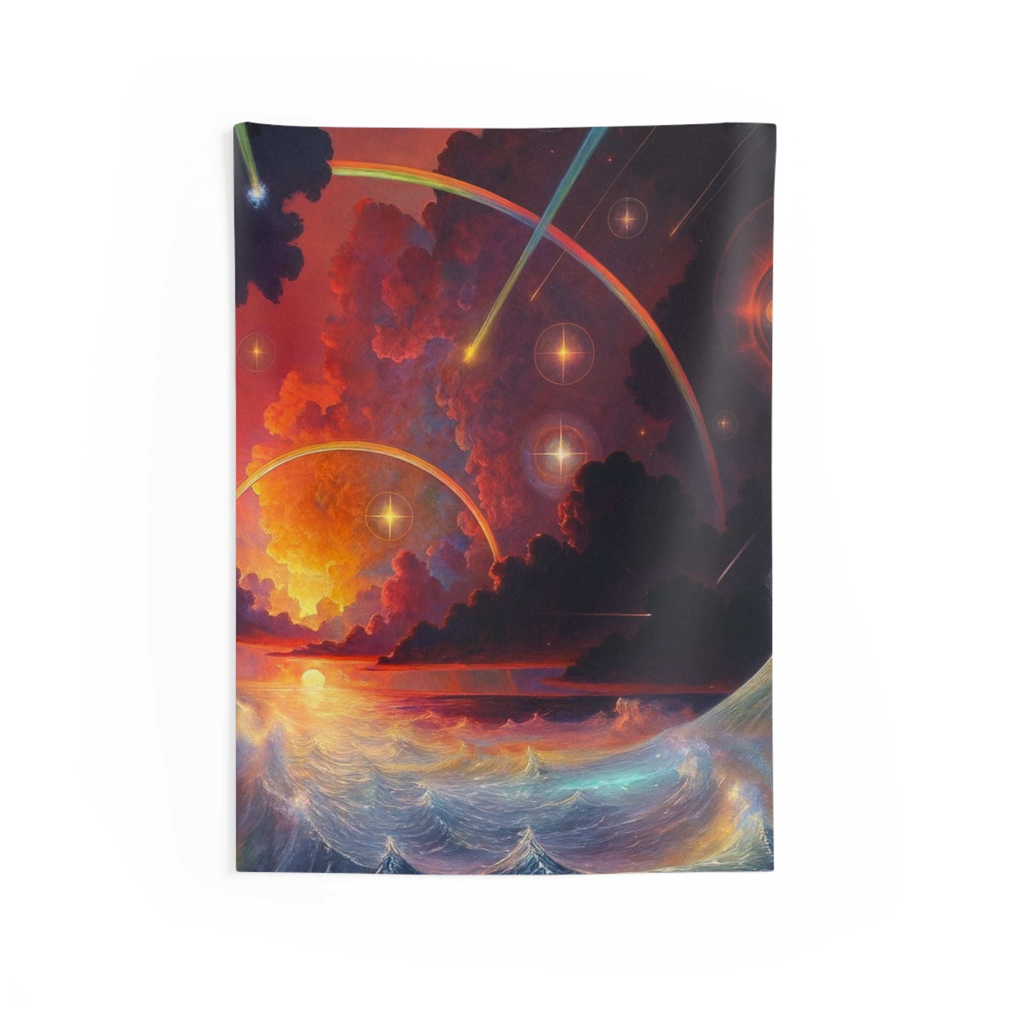 "Celestial Tides" – Cosmic Wall Tapestry