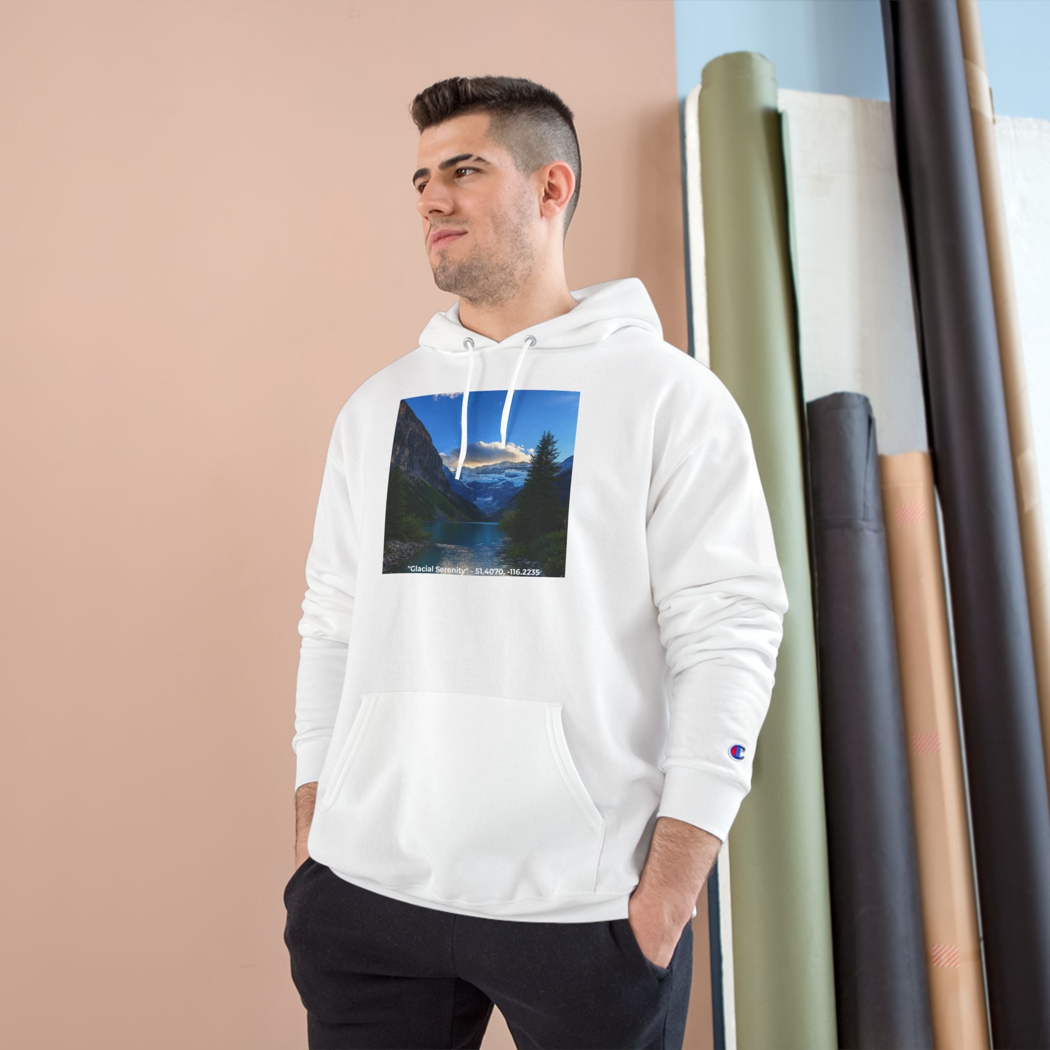 "Glacial Serenity" – Champion Hoodie