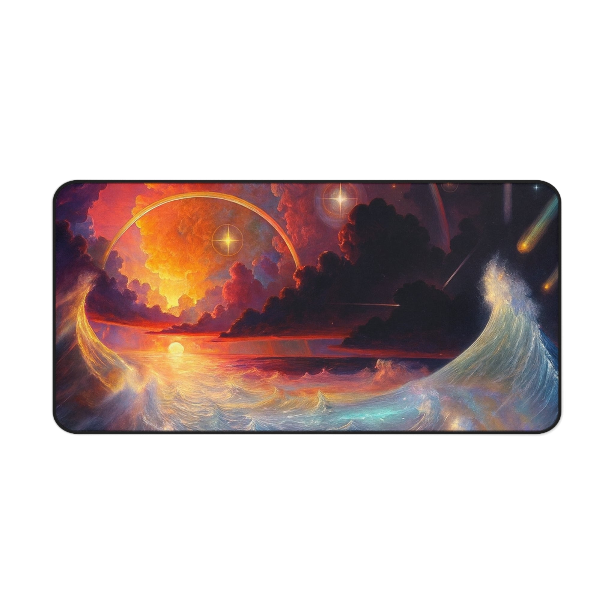 "Celestial Tides" – Premium Desk Mat