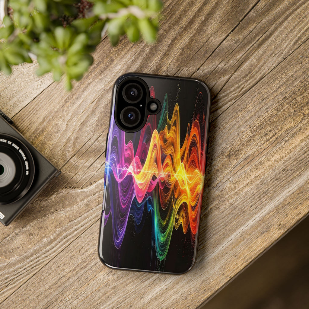 Resonant Spectrum: Digital Sound Wave Visualization, Chromatic Energy Flow - L’Art Suprême Phone Case