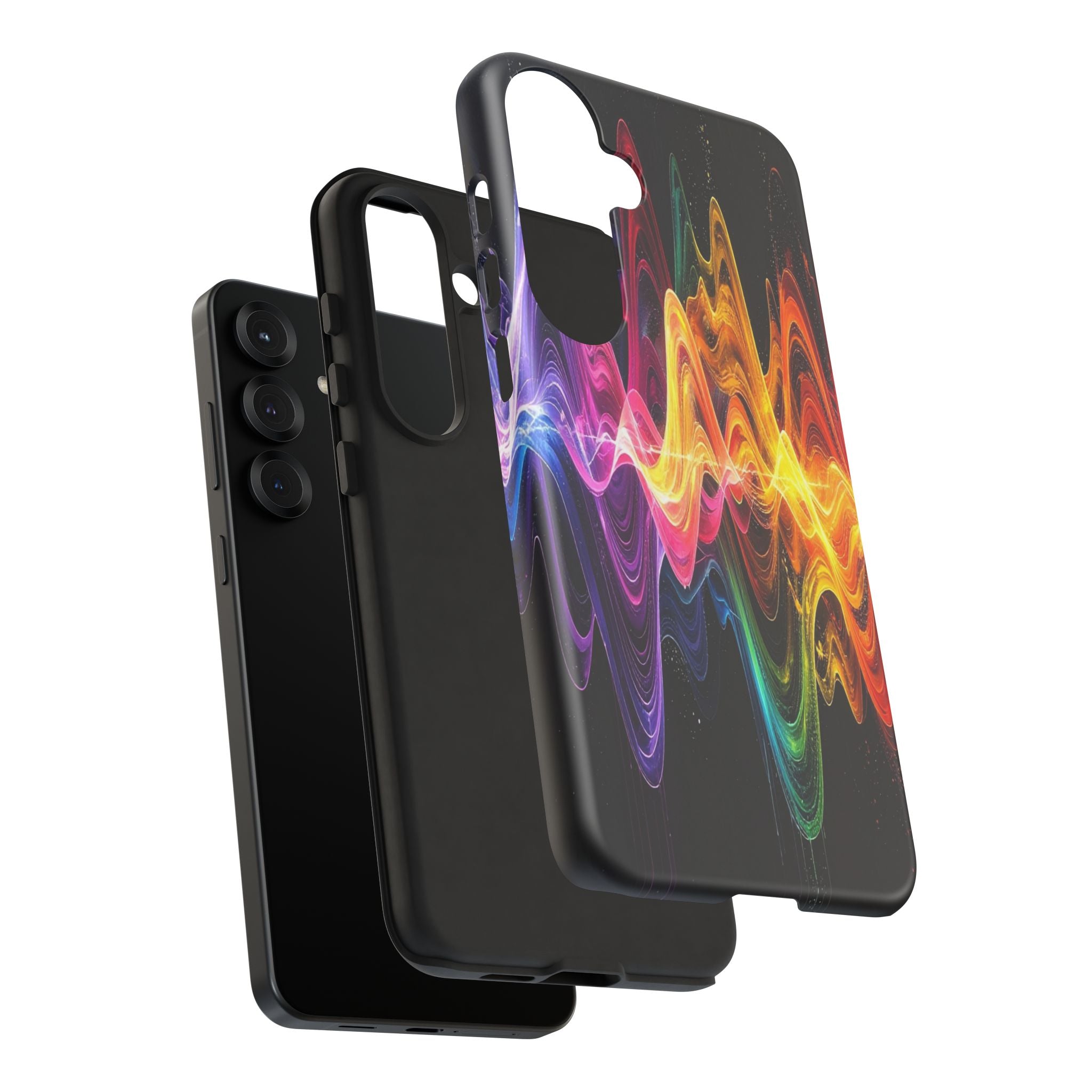 Resonant Spectrum: Digital Sound Wave Visualization, Chromatic Energy Flow - L’Art Suprême Phone Case