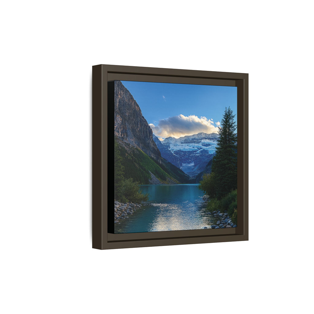 "Glacial Serenity" – Framed Canvas Print