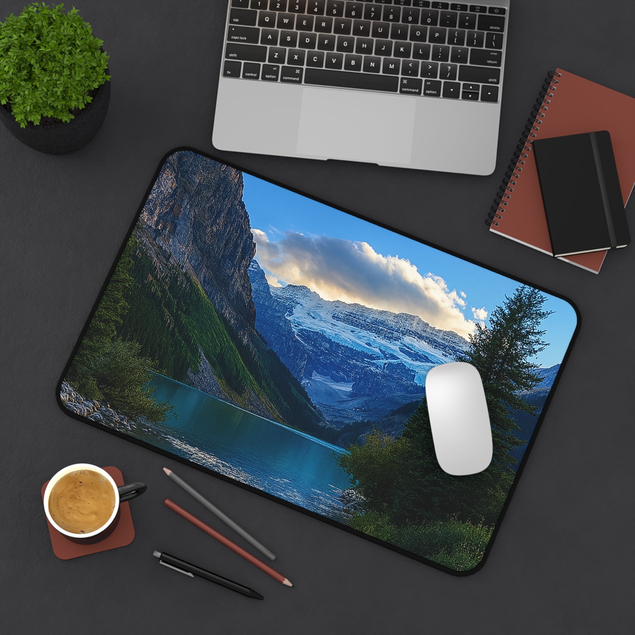 "Glacial Serenity" – Premium Desk Mat