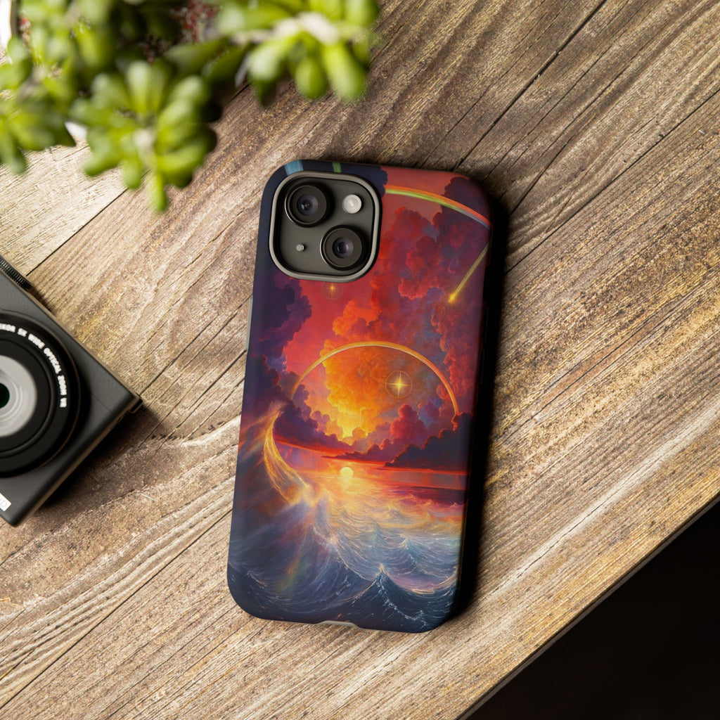 "Celestial Tides" – Printed Tough Phone Case