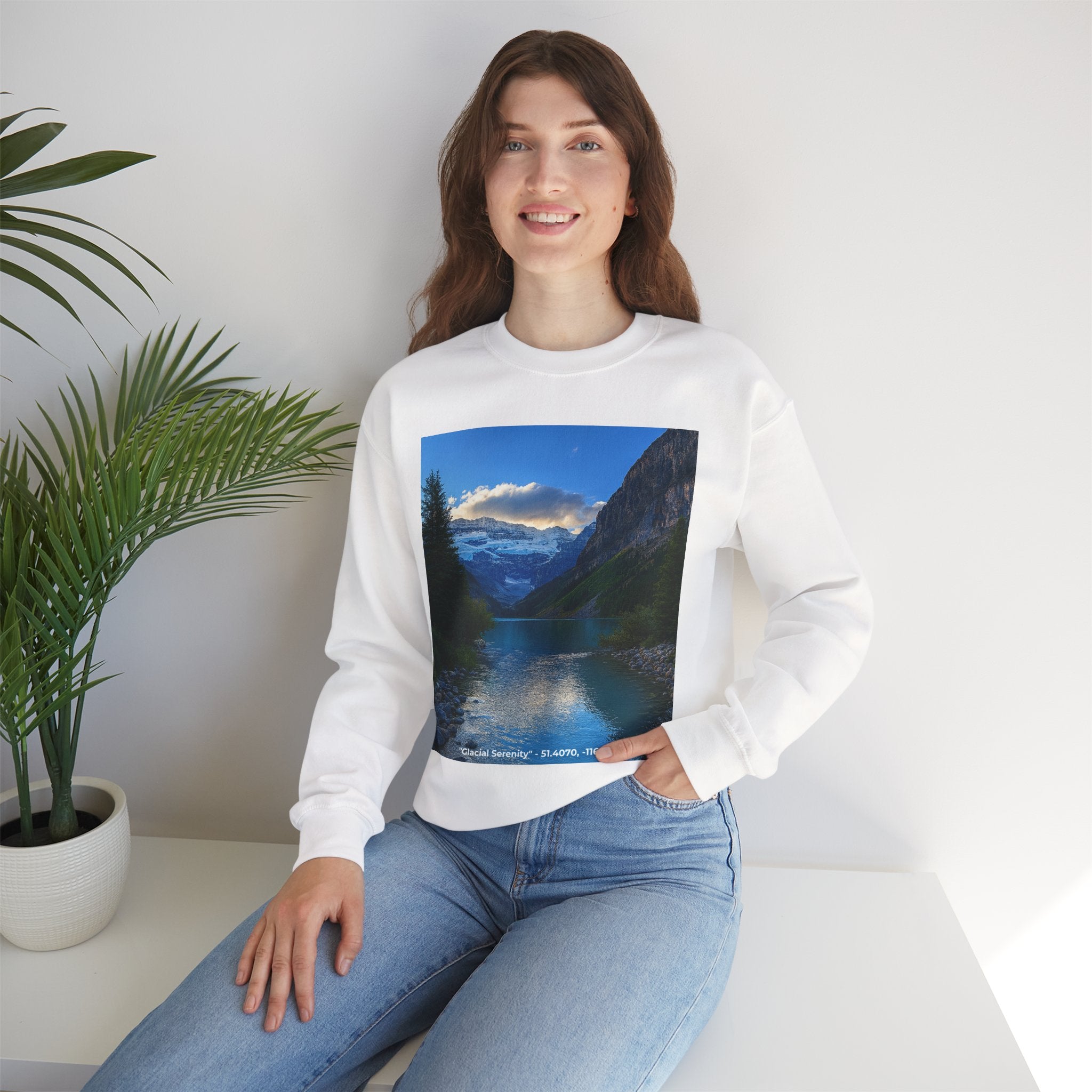 "Glacial Serenity" – Alpine Calm Crewneck