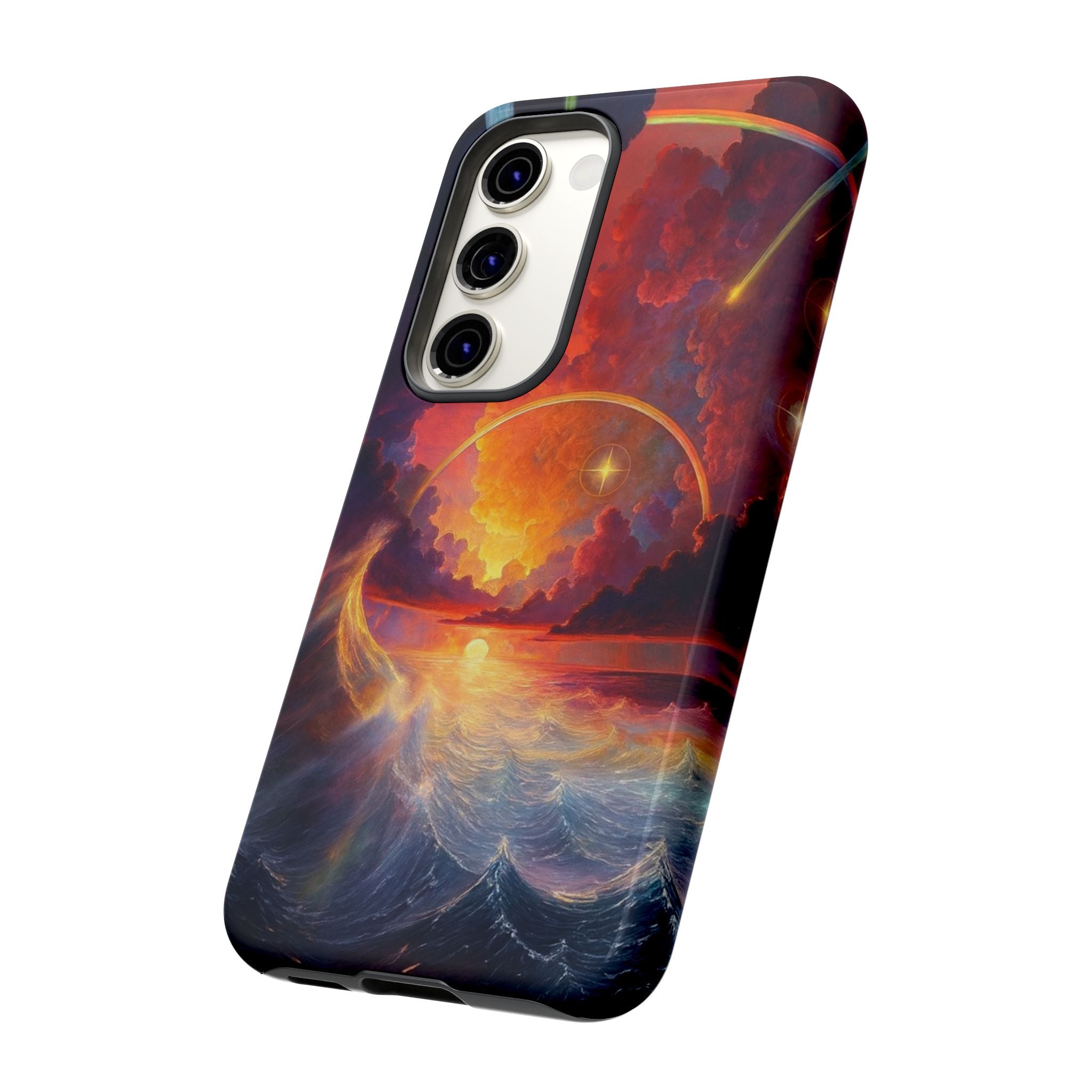 "Celestial Tides" – Printed Tough Phone Case