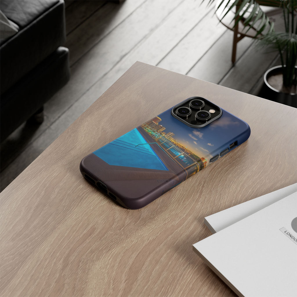 "Skyline Reflections" – Printed Phone Case