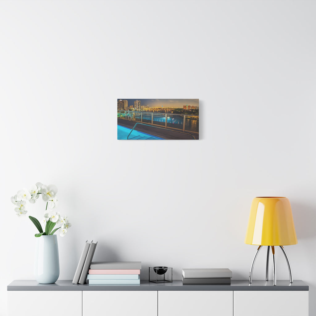 "Skyline Reflections" – Luxe Canvas Print