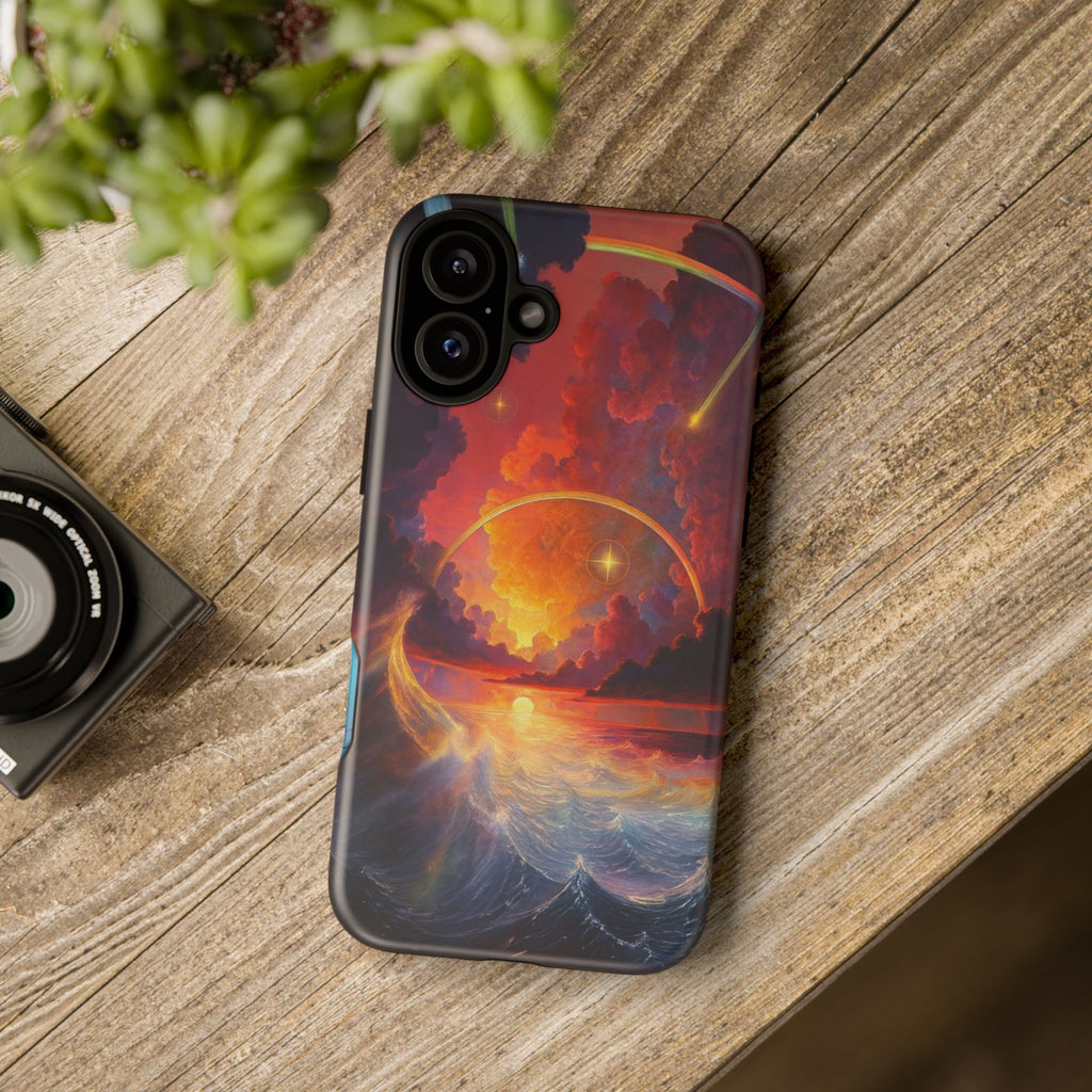 "Celestial Tides" – Printed Tough Phone Case