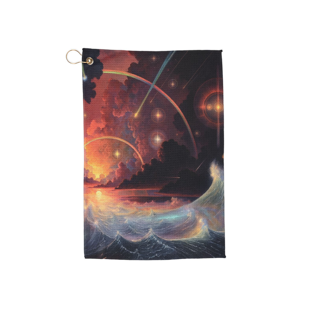 "Celestial Tides" - Golf Towel