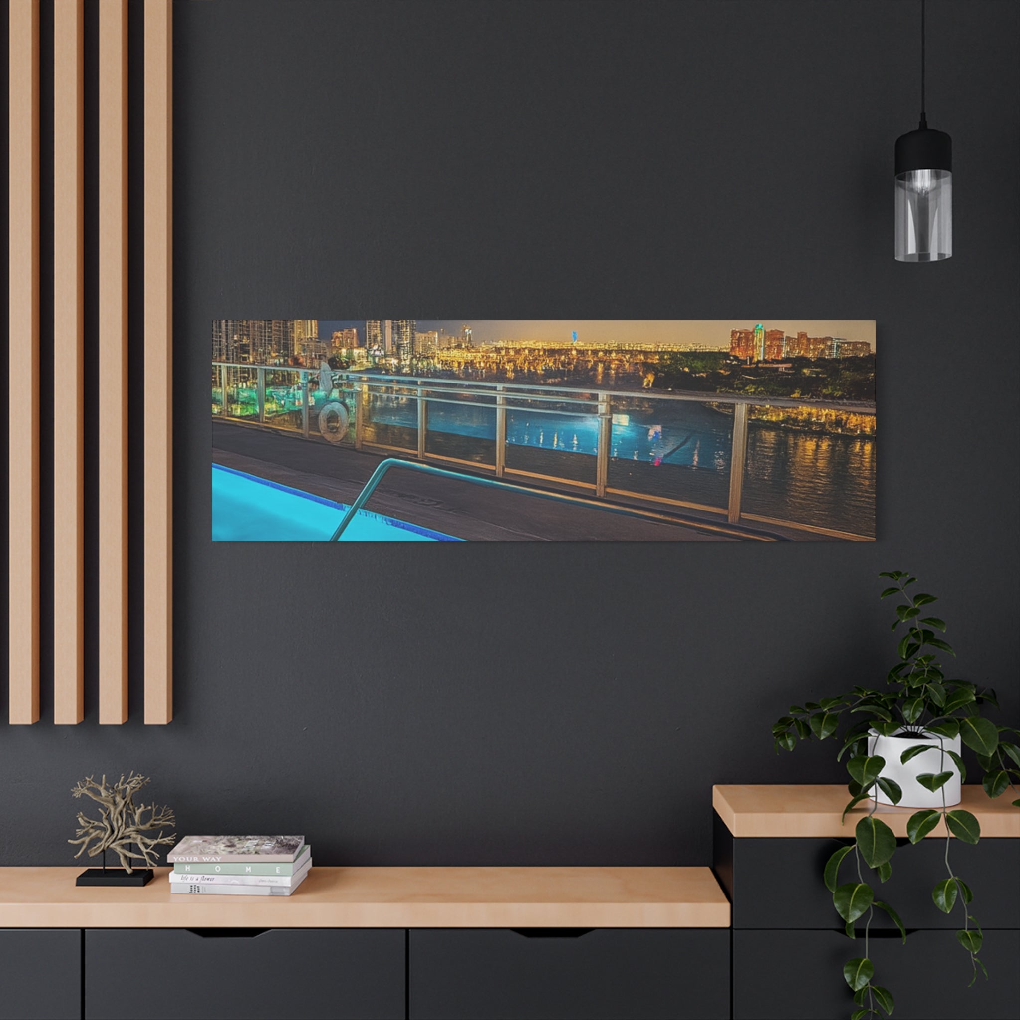 "Skyline Reflections" – Luxe Canvas Print
