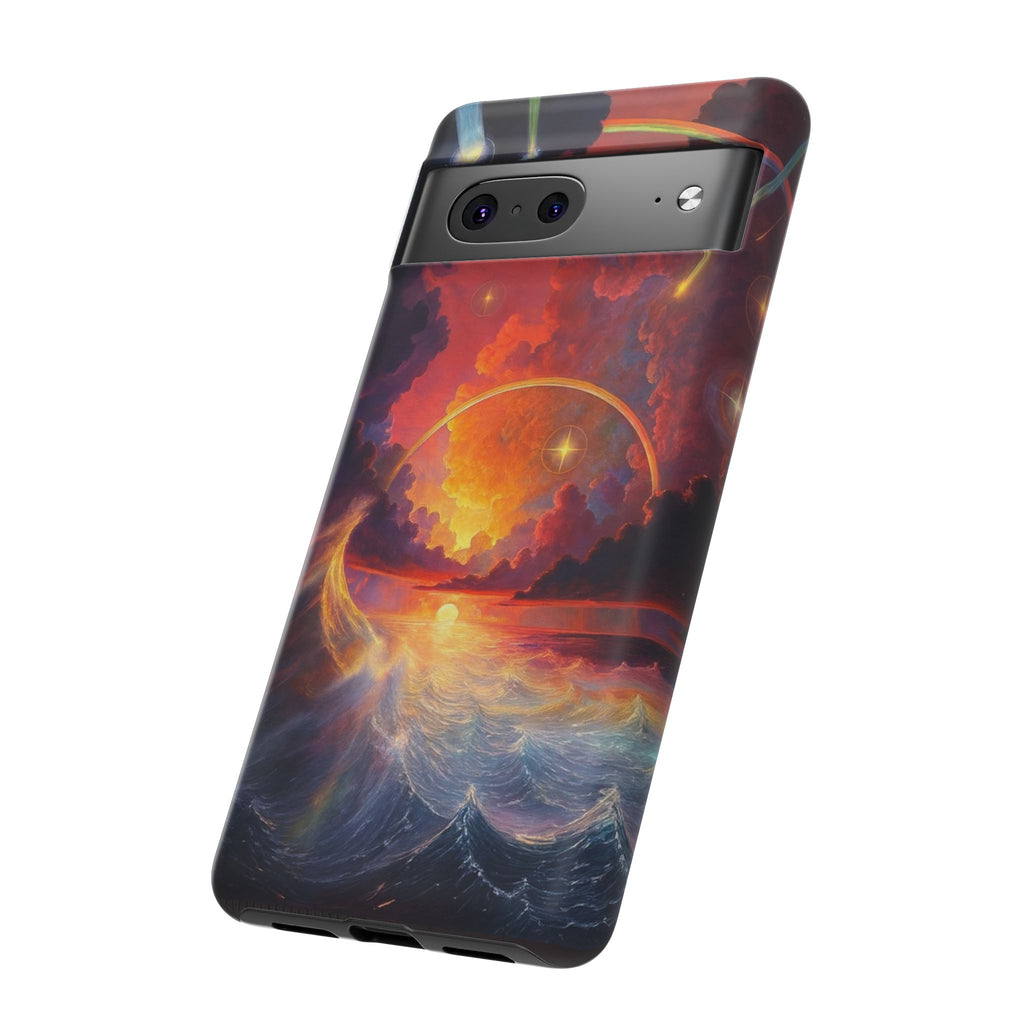 "Celestial Tides" – Printed Tough Phone Case