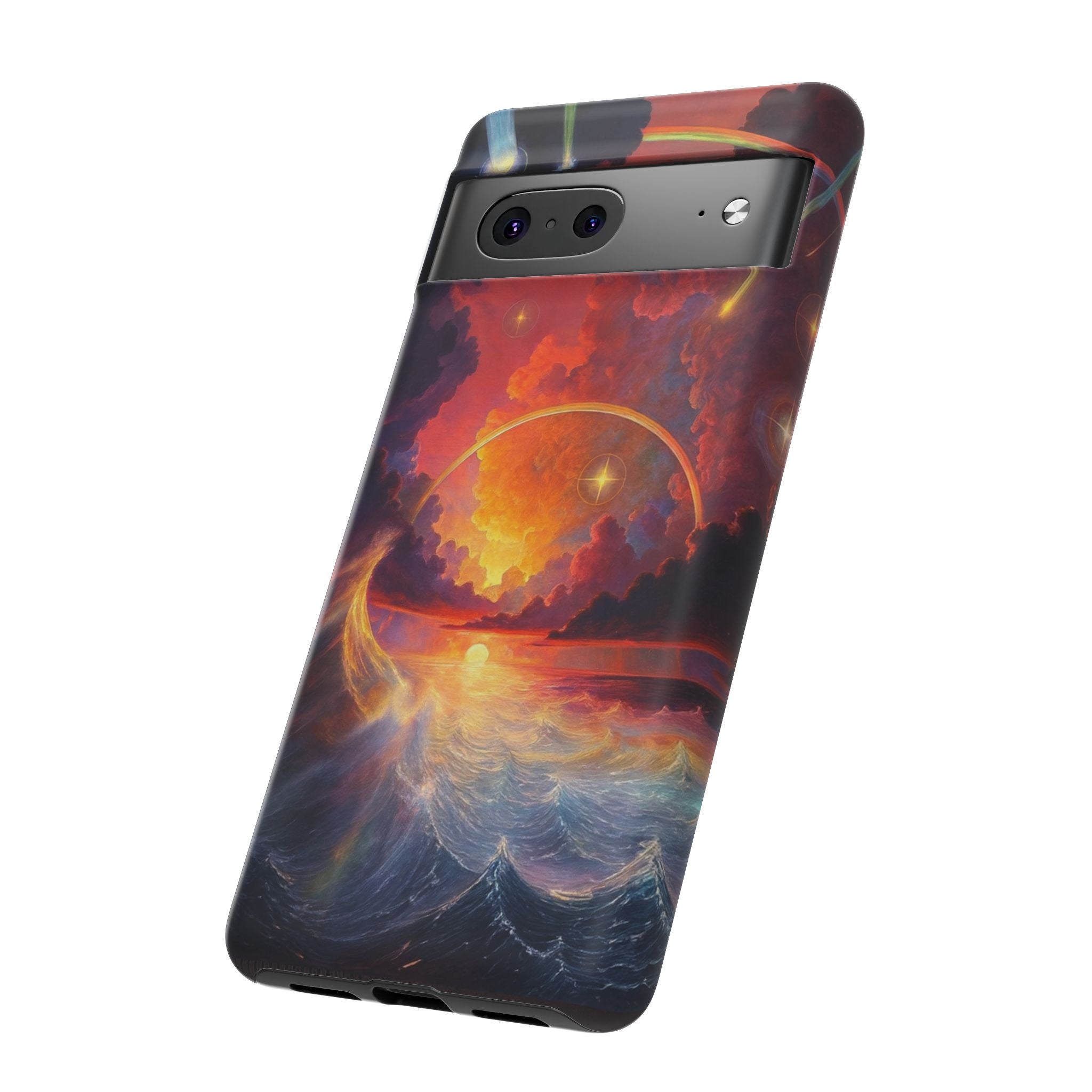 "Celestial Tides" – Printed Tough Phone Case