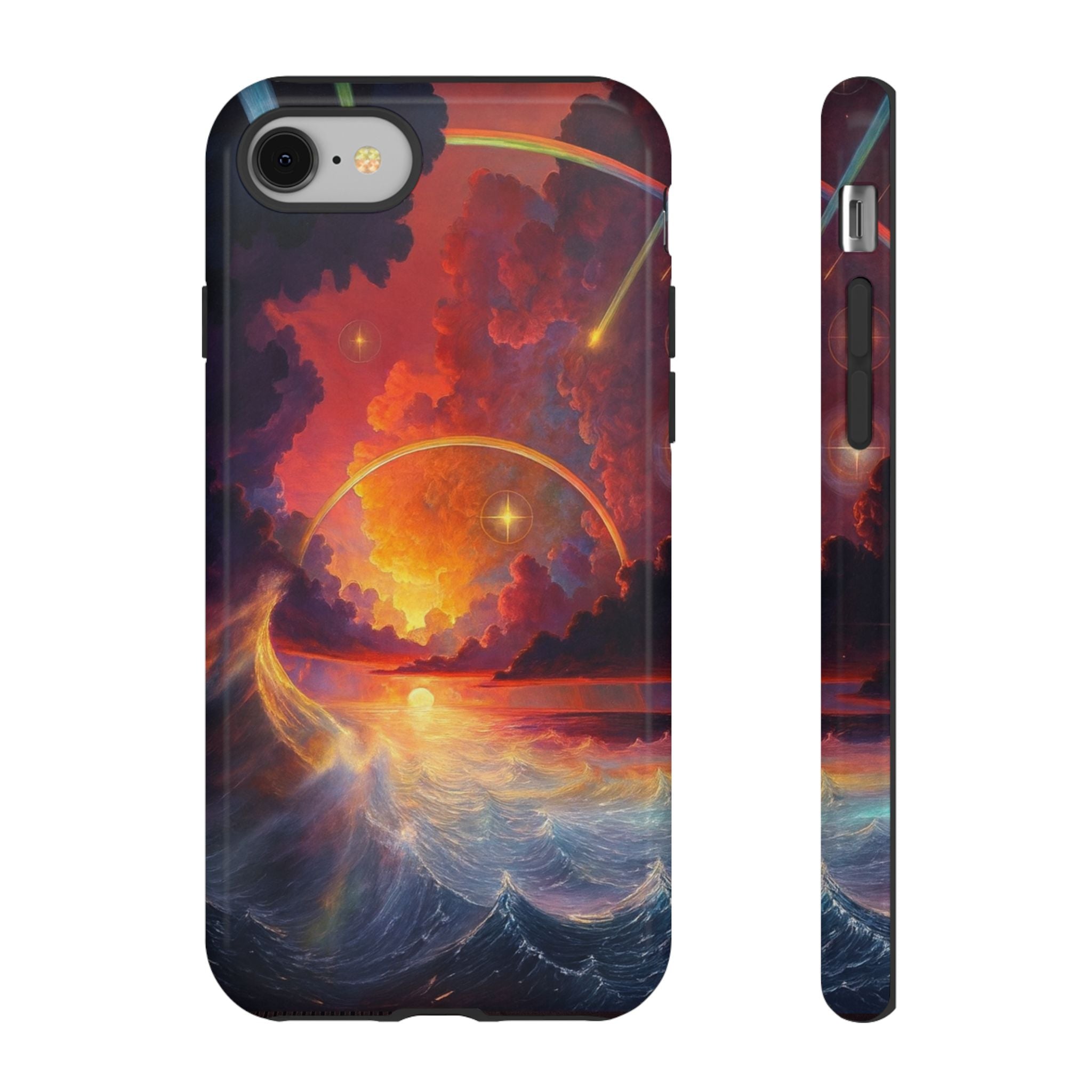 "Celestial Tides" – Printed Tough Phone Case