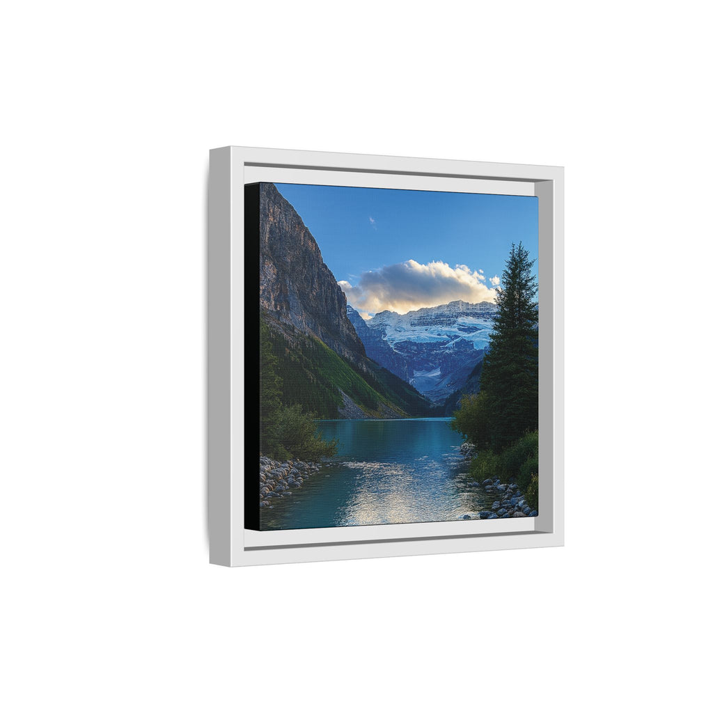 "Glacial Serenity" – Framed Canvas Print