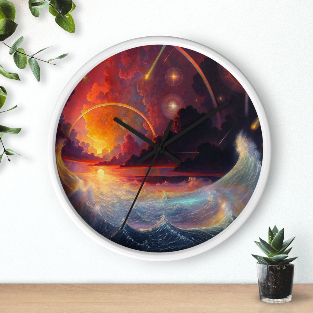 "Celestial Tides" – Art Wall Clock