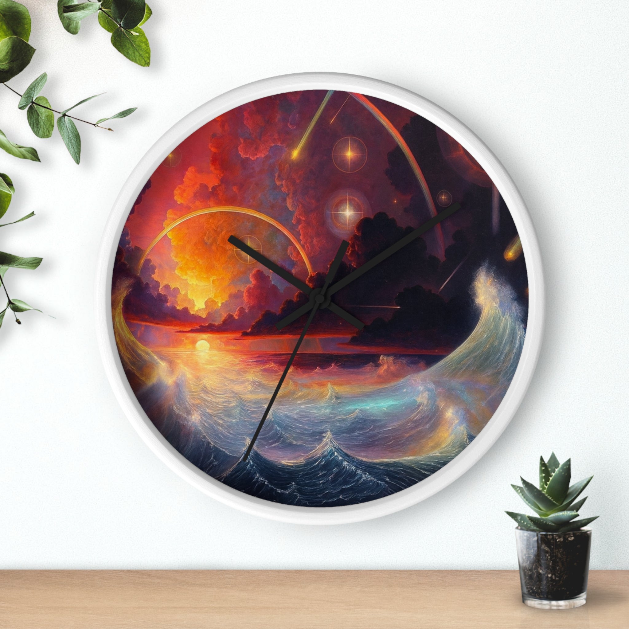 "Celestial Tides" – Art Wall Clock