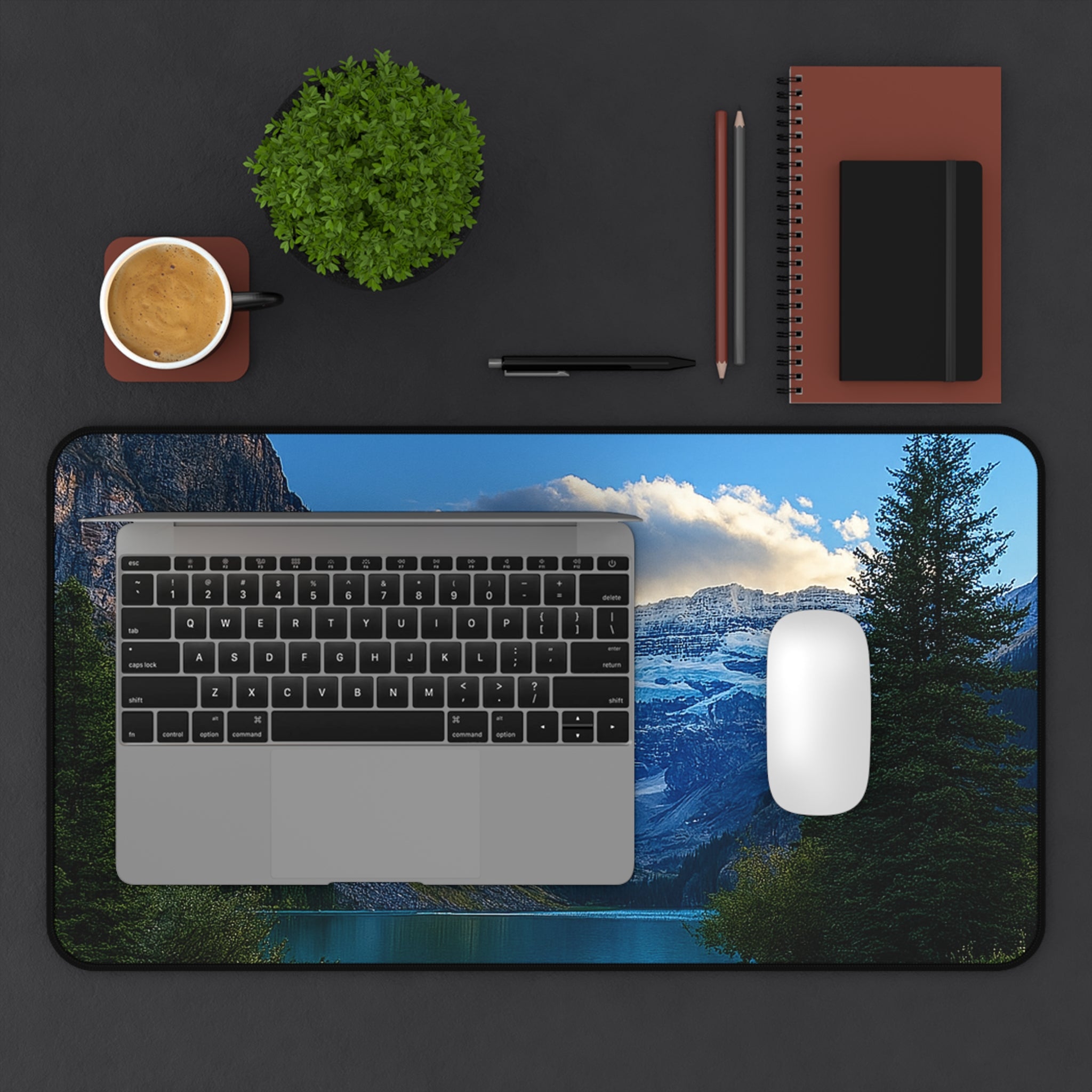 "Glacial Serenity" – Premium Desk Mat