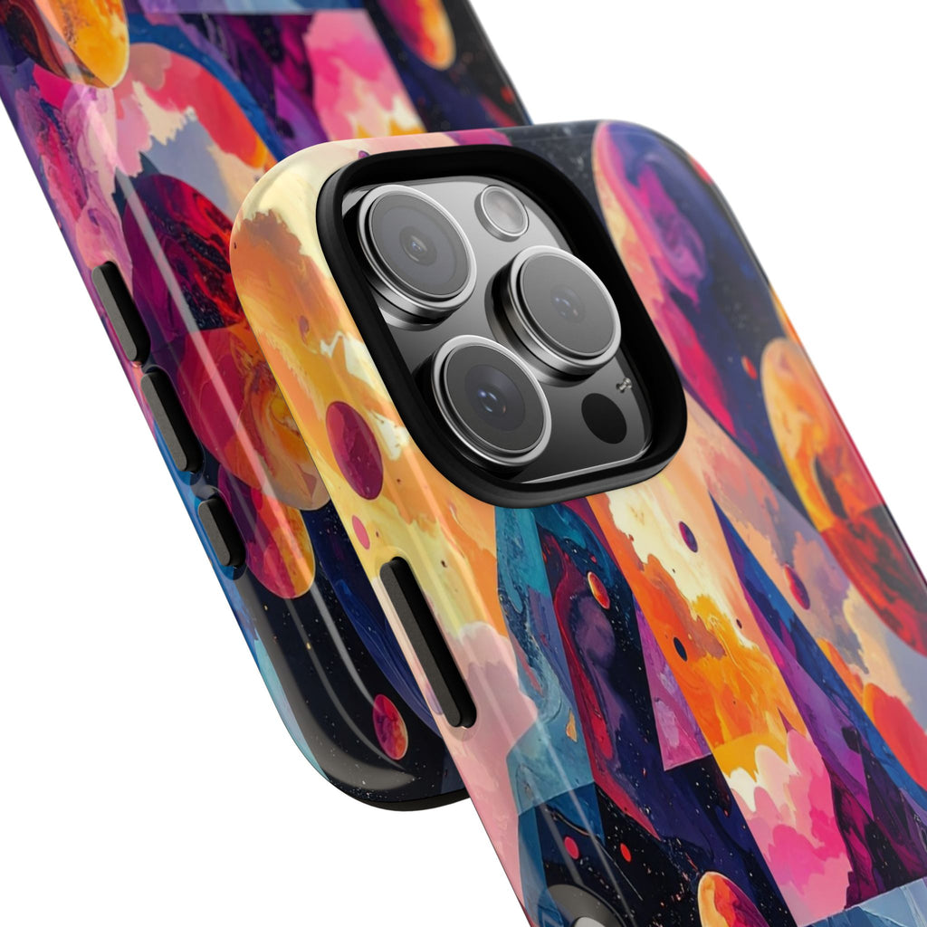 Cosmic Geometrica: Floating Spheres of Abstraction, Digital Dreamscape Dimensions - L’Art Suprême Phone Case