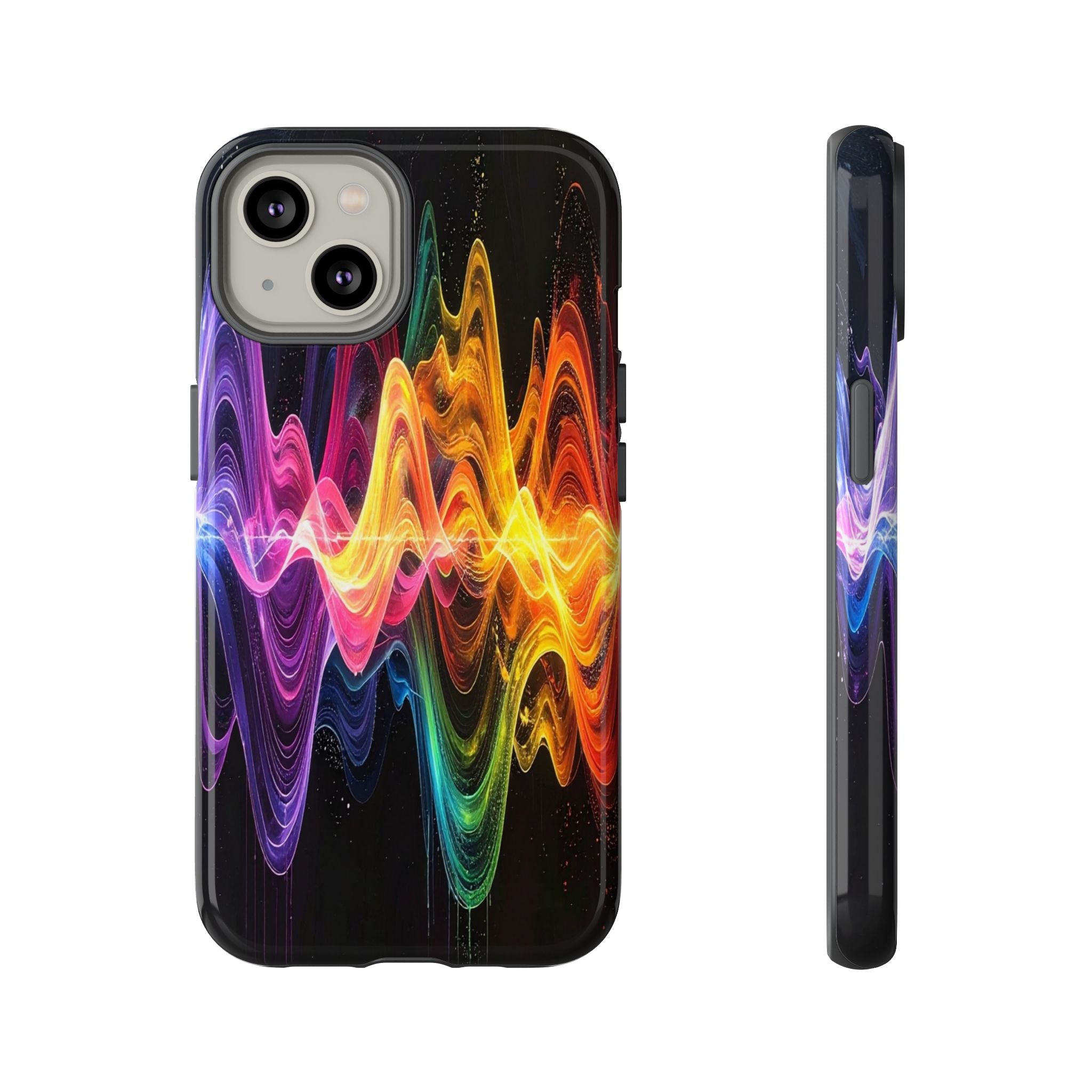 Resonant Spectrum: Digital Sound Wave Visualization, Chromatic Energy Flow - L’Art Suprême Phone Case
