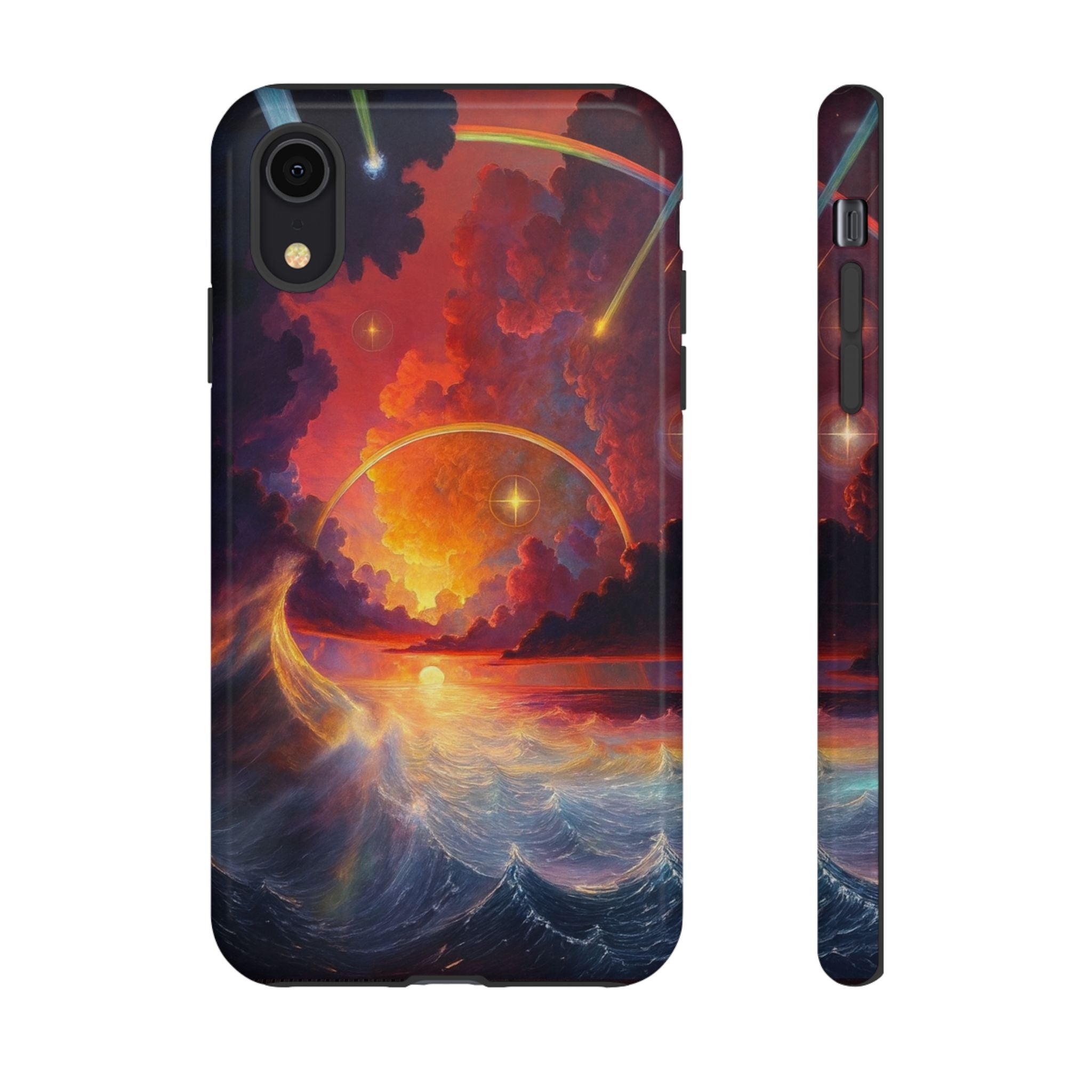 "Celestial Tides" – Printed Tough Phone Case