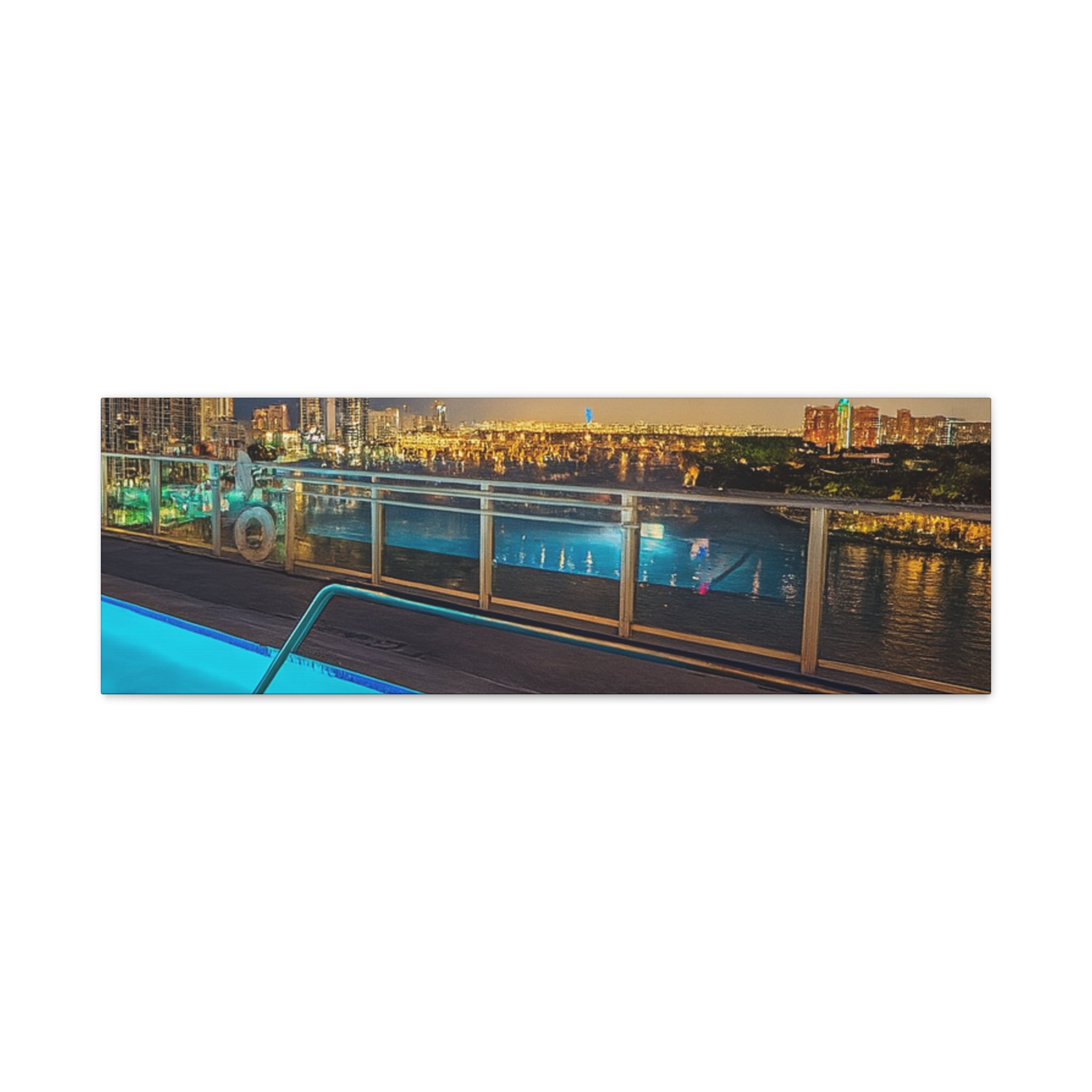 "Skyline Reflections" – Luxe Canvas Print