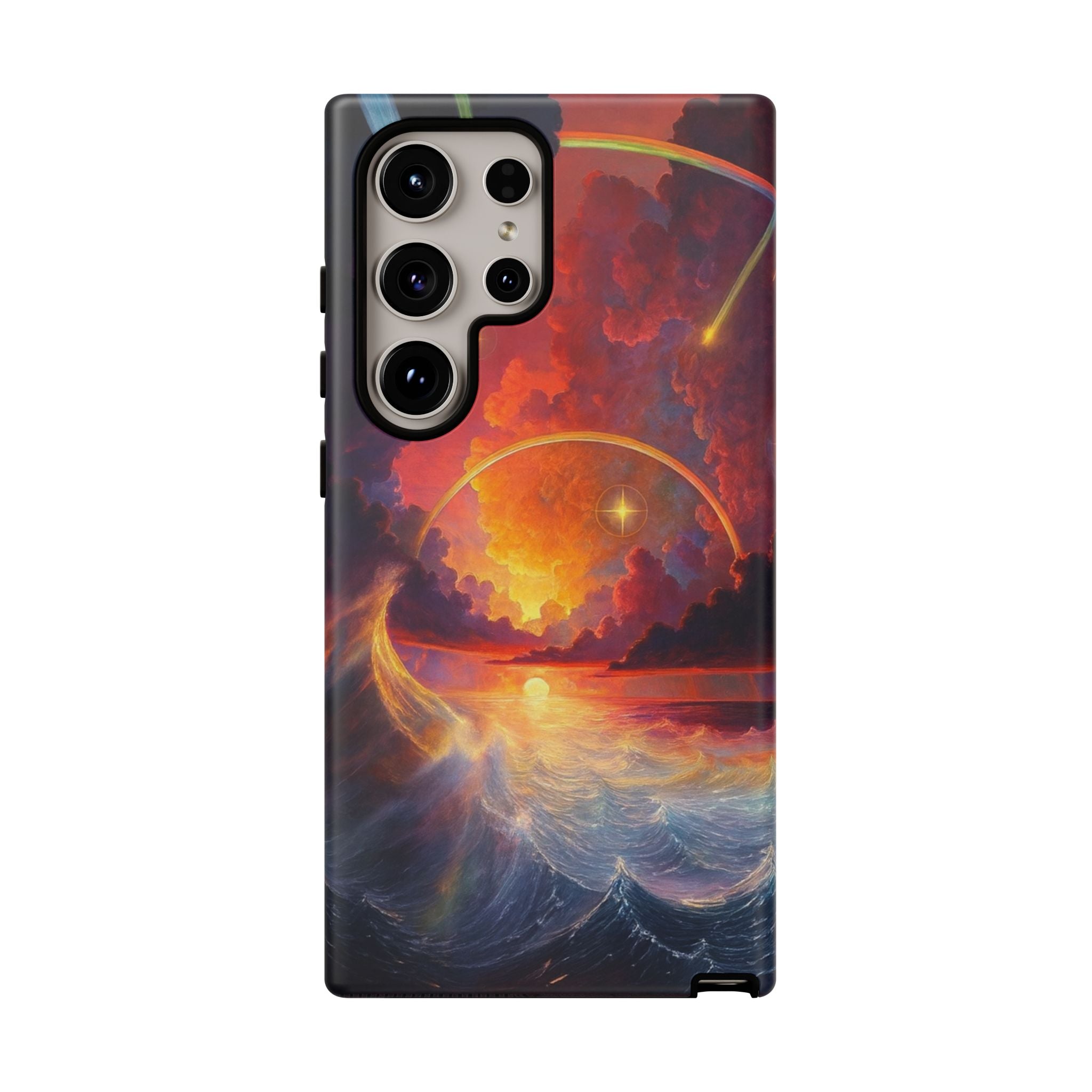 "Celestial Tides" – Printed Tough Phone Case
