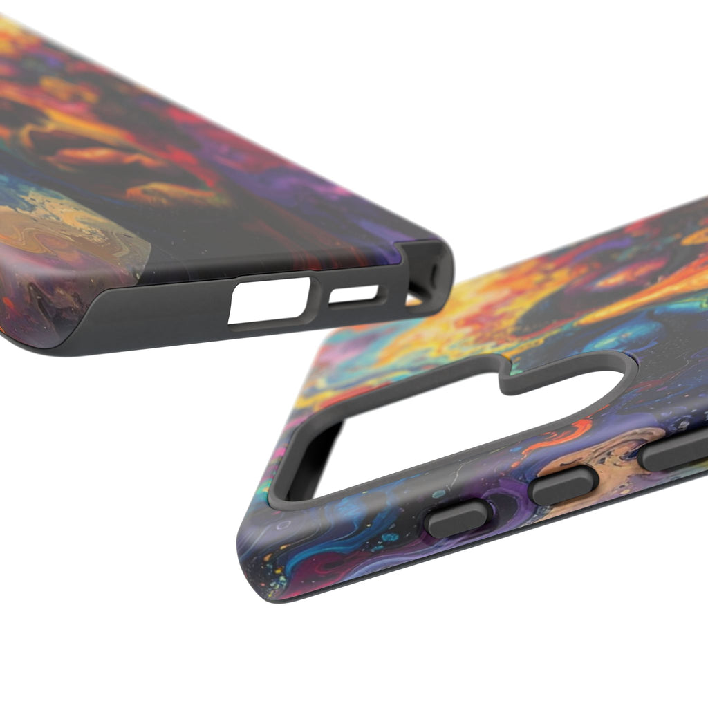Psyche Unbound: Chromatic Consciousness, Digital Portrait Exploration - L’Art Suprême Phone Case